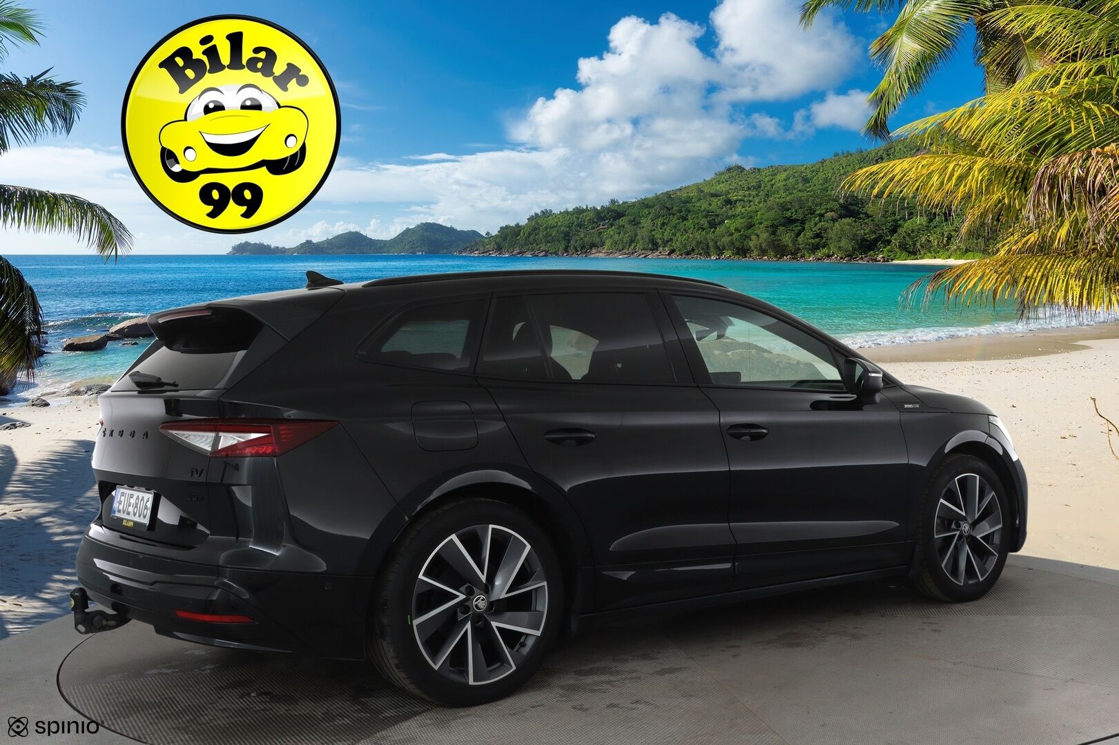 Skoda Enyaq 2022 80x 4x4 SportLine iV *Muistipenkki / ACC / Lämpöpumppu / Kamera / Koukku / Matrix LED / Sporttipenkit* - 1.om Suomi-auto / SoH 92.4% / Merkkihuollettu / Kahdet Skodan vanteet / ALV - Osta nyt, maksa vasta ensi vuonna