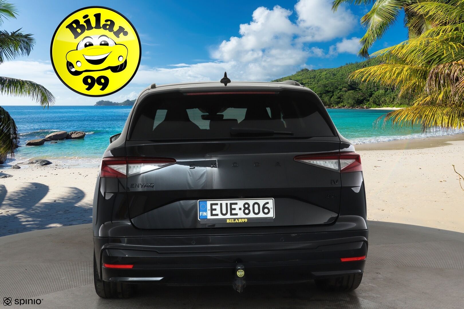 Skoda Enyaq 2022 80x 4x4 SportLine iV *Muistipenkki / ACC / Lämpöpumppu / Kamera / Koukku / Matrix LED / Sporttipenkit* - 1.om Suomi-auto / SoH 92.4% / Merkkihuollettu / Kahdet Skodan vanteet / ALV - Osta nyt, maksa vasta ensi vuonna