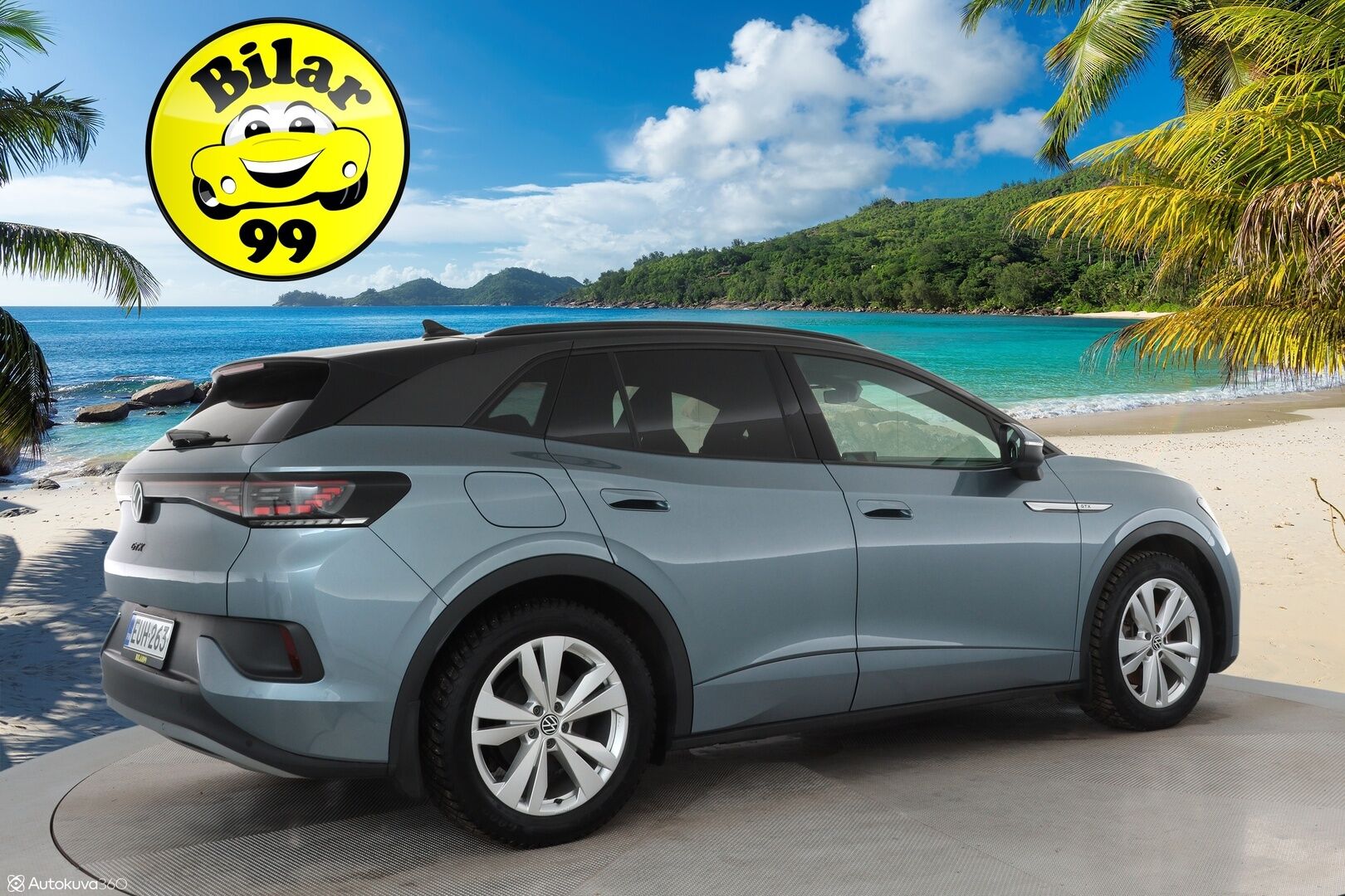 Volkswagen ID.4 2022 GTX Dual Motor AWD 77kWh *Lämpöpumppu / ACC / Vetokoukku / Navi / Matrix LED / Sporttinahat muistilla / Keyless / Kamera* - 3,99 % KORKOTARJOUS TÄHÄN AUTOON - Kahdet VW:n vanteet /  Lämpöpumpullinen / Neliveto