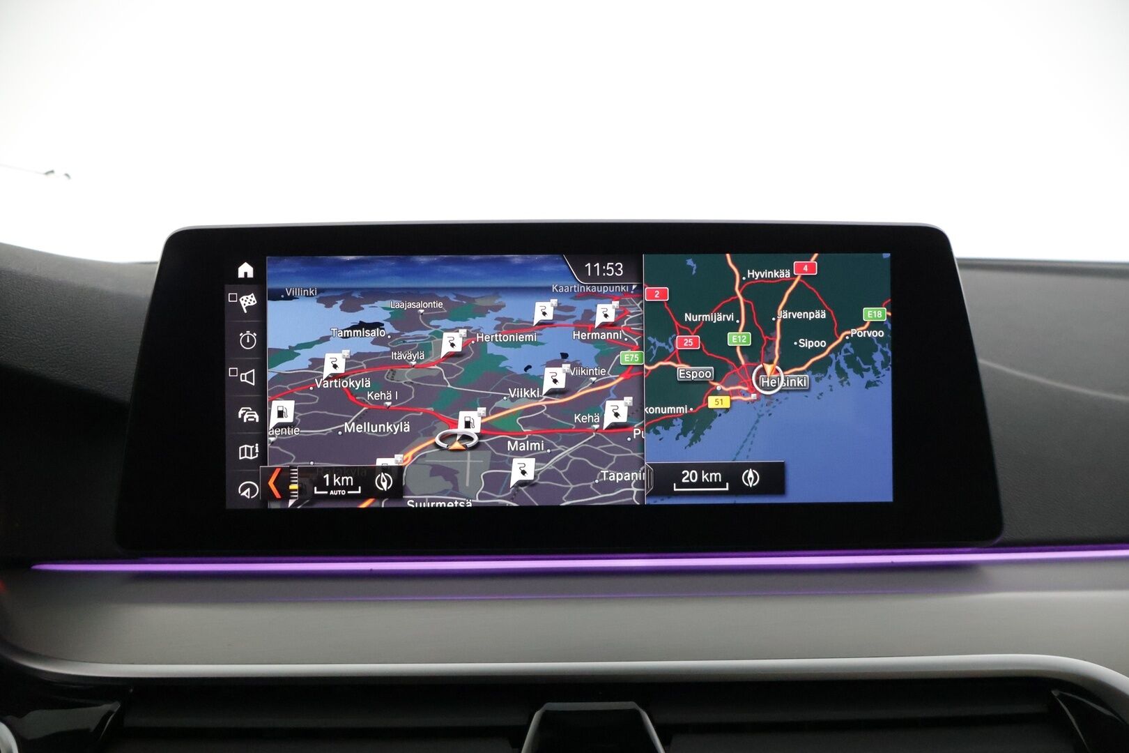 BMW 530 2019 G30 Sedan 530e A Charged Edition M Sport * Harman&Kardon / Dakota Nahat / P. Kamera / LED / Digimittaristo * - Vaaleat nahat / Kahdet renkaat aluvanteilla 