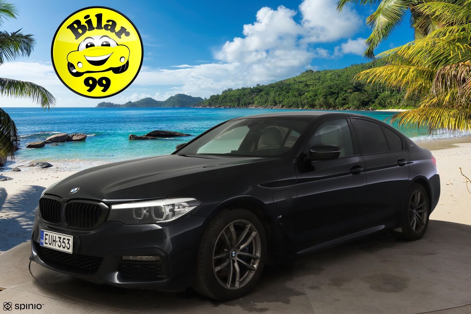 BMW 530 2019 G30 Sedan 530e A Charged Edition M Sport * Harman&Kardon / Dakota Nahat / P. Kamera / LED / Digimittaristo * - Vaaleat nahat / Kahdet renkaat aluvanteilla 