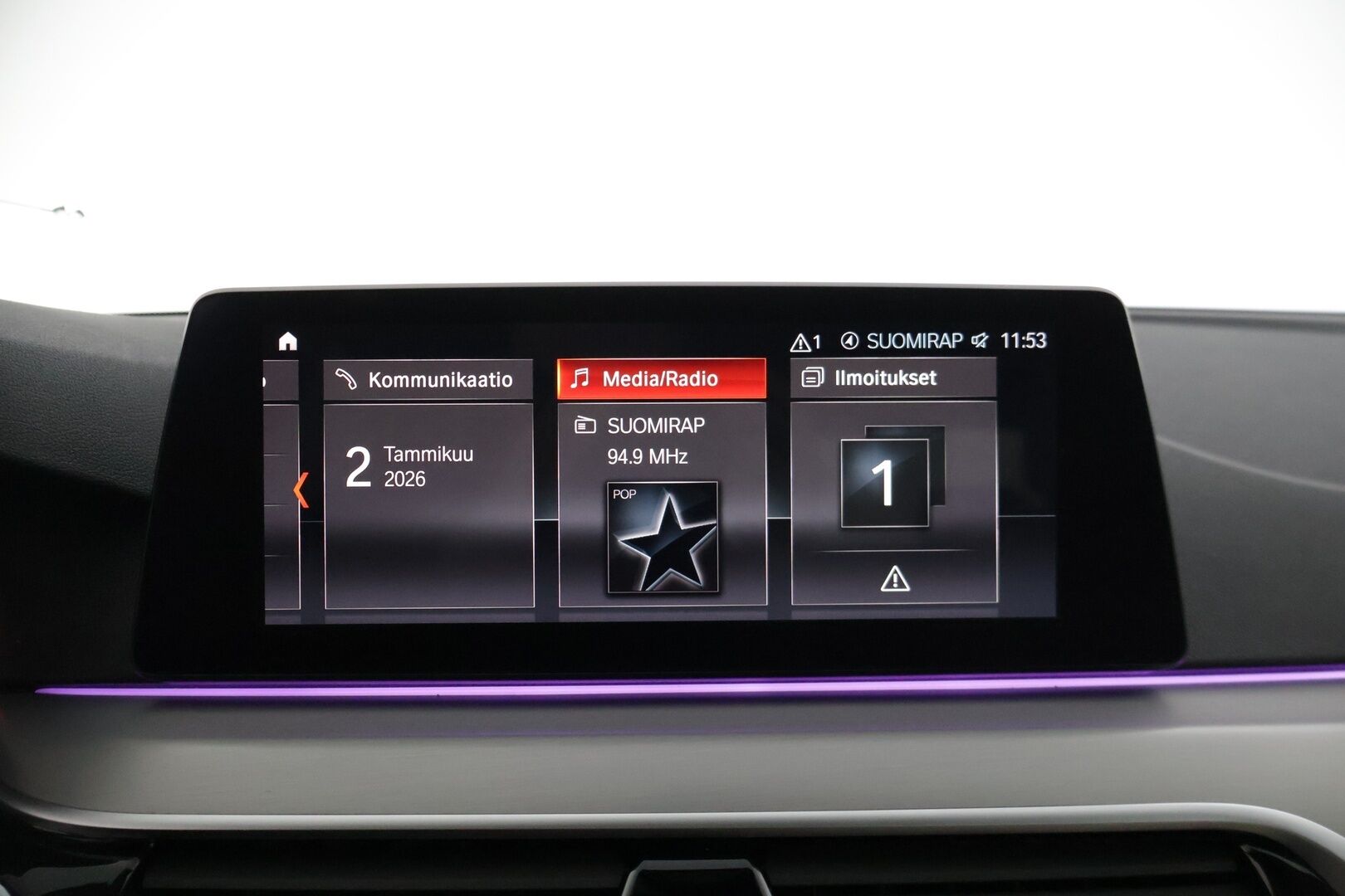 BMW 530 2019 G30 Sedan 530e A Charged Edition M Sport * Harman&Kardon / Dakota Nahat / P. Kamera / LED / Digimittaristo * - Vaaleat nahat / Kahdet renkaat aluvanteilla 