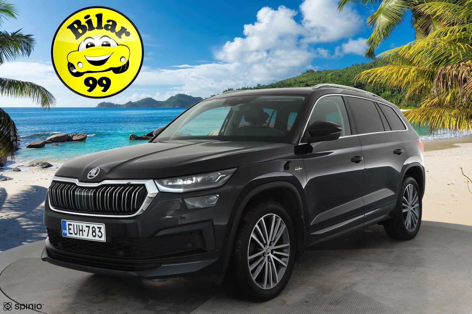 Skoda Kodiaq 2022 2.0 TDI 150 4x4 L&K DSG **Panorama / 360° / Webasto / Koukku / Adapt.Vakkari / Matrix-LED / Ilmastoidut Muistipenkit** - 3,99 % KORKOTARJOUS TÄHÄN AUTOON - 1-om Suomi-auto / Kahdet Renkaat / Huippu Varusteet!
