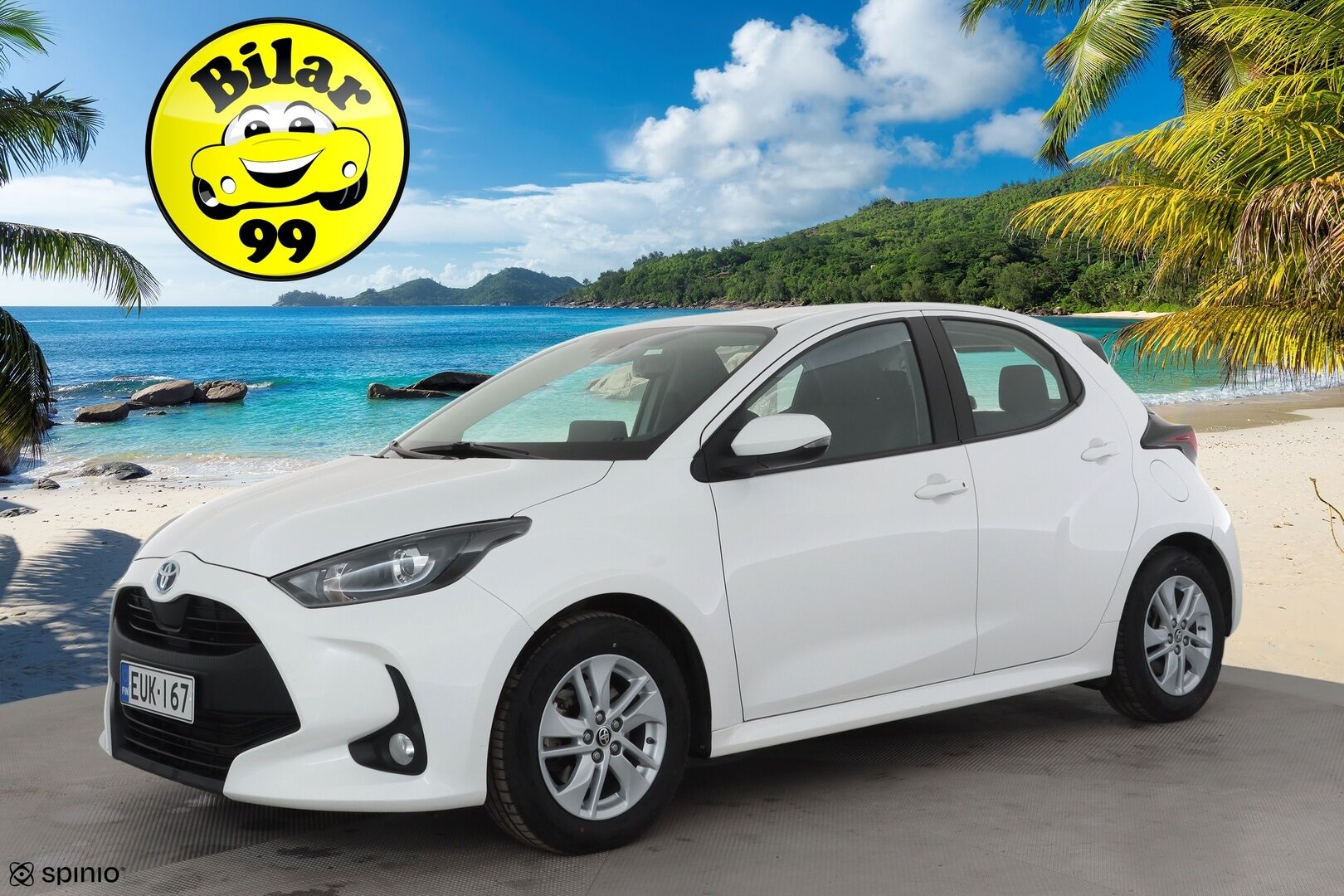 Toyota Yaris 2022 1,5 Hybrid Active * ACC / P.Kamera / Kaistavahti / Apple&Android / Navi / Keyless * - Suomi-auto / Kahdet renkaat aluvanteilla - HULLUT AVAJAISHULINAT KORKOTARJOUS 3,29 %
