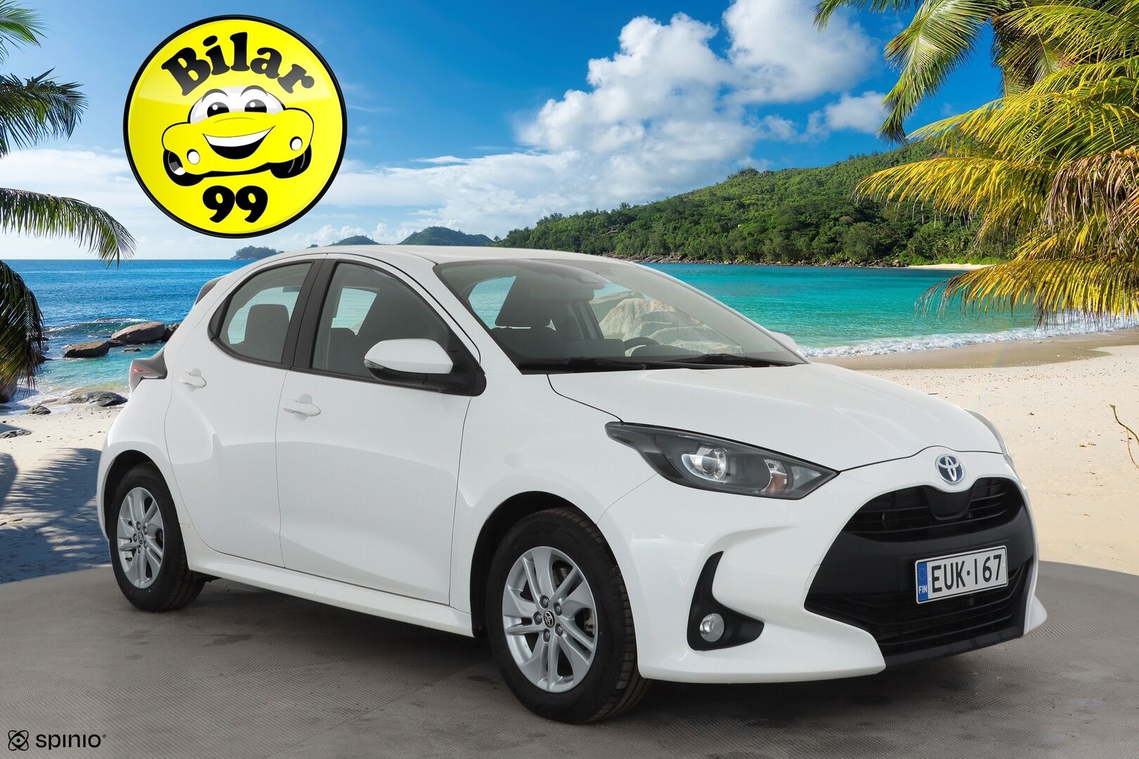 Toyota Yaris 2022 1,5 Hybrid Active * ACC / P.Kamera / Kaistavahti / Apple&Android / Navi / Keyless * - Suomi-auto / Kahdet renkaat aluvanteilla - HULLUT AVAJAISHULINAT KORKOTARJOUS 3,29 %
