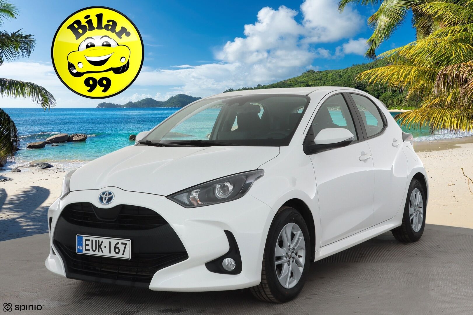 Toyota Yaris 2022 1,5 Hybrid Active * ACC / P.Kamera / Kaistavahti / Apple&Android / Navi / Keyless * - Suomi-auto / Kahdet renkaat aluvanteilla - HULLUT AVAJAISHULINAT KORKOTARJOUS 3,29 %