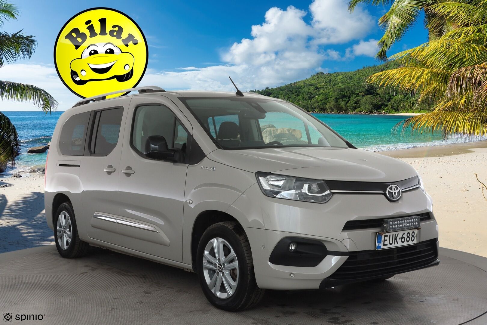 Toyota Proace CITY Verso EV 2022 L2 Premium 50 kWh 7-P - | Suomi-auto | Vakkari |  Koukku | P.Kamera | Navi | Kaistavahti | Digimittaristo | LED-Lisä | Keyless | Apple&Android |