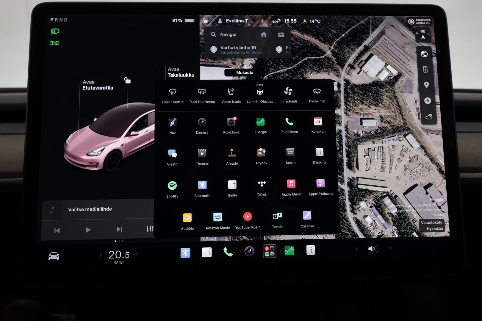 Tesla Model 3 2021 Performance - | ACC | ILP | Matrix-LED | Lasikatto | Premium Audio | Sähkönahat | Muistipenkki | P.kamera ja tutkat | Autosteer | Track mode | 2x renkaat | 