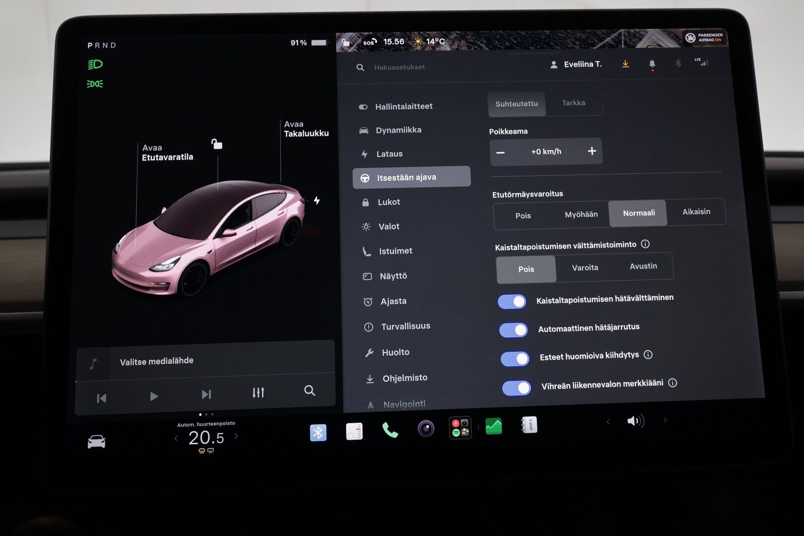 Tesla Model 3 2021 Performance - | ACC | ILP | Matrix-LED | Lasikatto | Premium Audio | Sähkönahat | Muistipenkki | P.kamera ja tutkat | Autosteer | Track mode | 2x renkaat | 