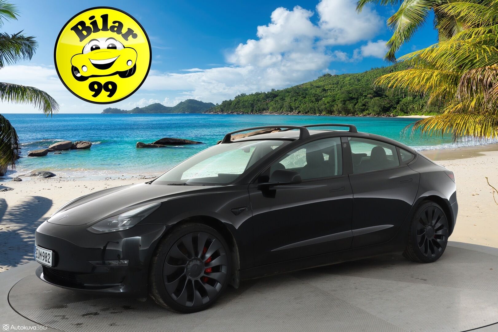 Tesla Model 3 2023 Performance - 3,99 % KORKOTARJOUS TÄHÄN AUTOON - 1Om Suomiauto / Autopilot / ILP / Premium Audio / Kattokaiteet / 2x Renkaat aluvantein / Aviloo akkutesti 96/100!