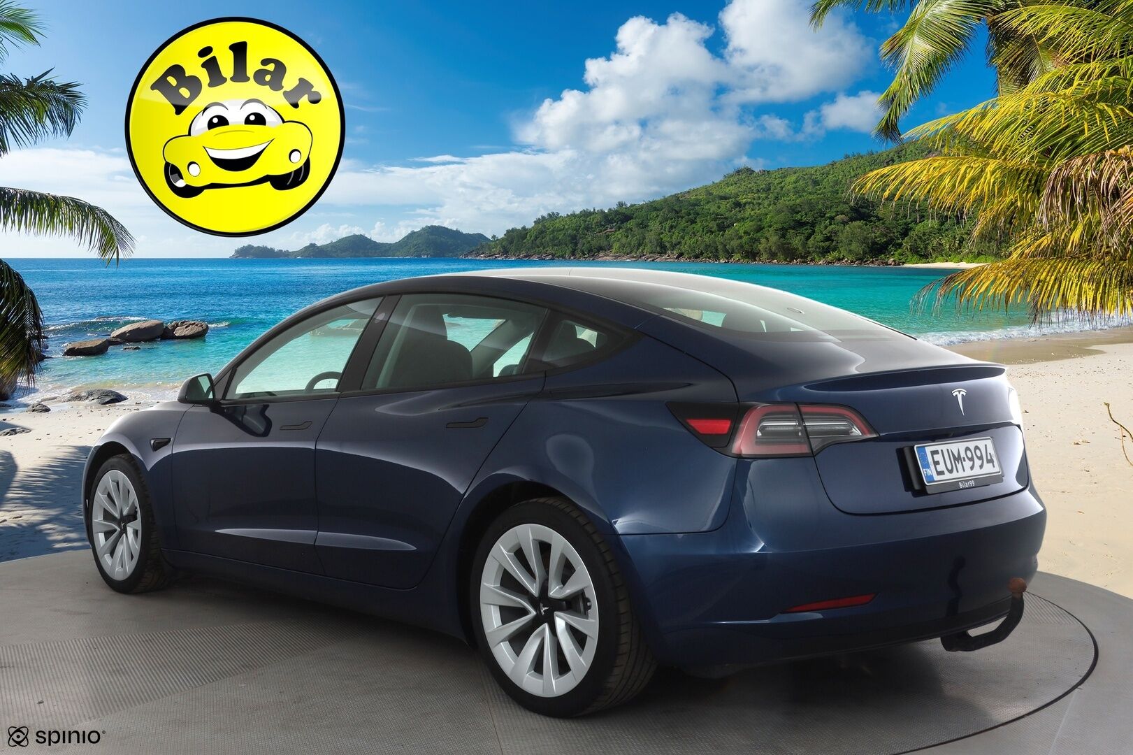 Tesla Model 3 2023 RWD - | ACC | ILP | Koukku | Ryzen | Matrix | Lasikatto | Sähkönahat | Muistipenkki | P.kamera | Autosteer | 2x renkaat aluin | 1-om suomiauto |