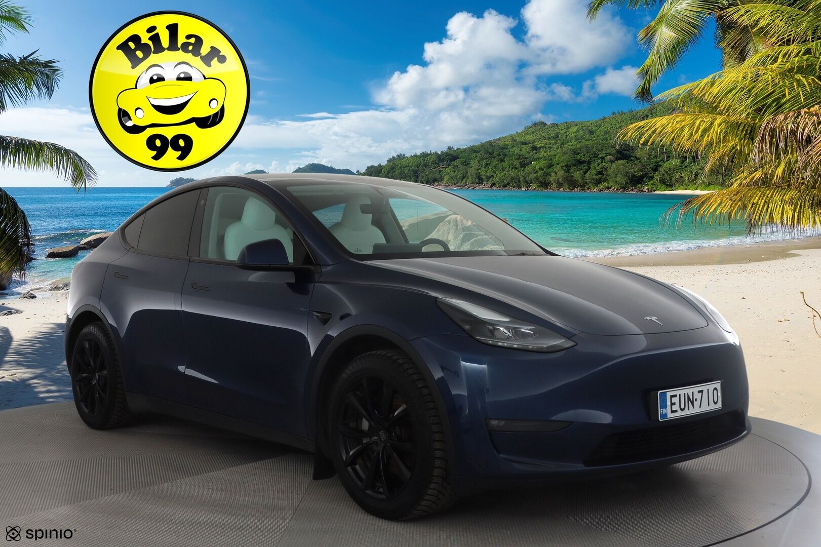 Tesla Model Y 2023 Long Range * Koukku / ILP / ACC / Matrix-LED / P.kamera / Muistipenkki / Premium Audio / Navi / Kaistavahti / Keyless * - Suomi-auto / Akku kuntotarkastettu SoH 94,6% / 2x Latauskaapelit / Kahdet renkaat