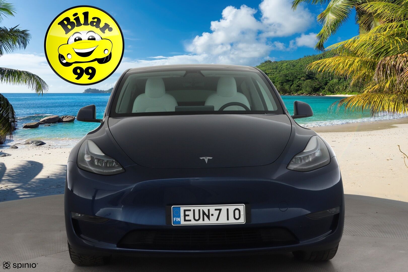 Tesla Model Y 2023 Long Range * Koukku / ILP / ACC / Matrix-LED / P.kamera / Muistipenkki / Premium Audio / Navi / Kaistavahti / Keyless * - Suomi-auto / Akku kuntotarkastettu SoH 94,6% / 2x Latauskaapelit / Kahdet renkaat