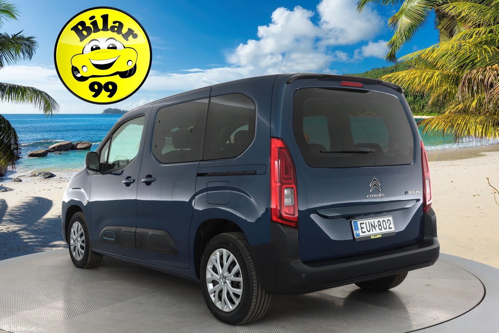 Citroen e-Berlingo 2023 Full Electric 136 Feel 50 kWh M Automaatti - Ajamaton / ALV / CCS-lataus / Vakkari / P-kamera / Takuu / Apple&Android / Kaistavahti / 2x renkaat / Aut. Ilmastointi / Navi