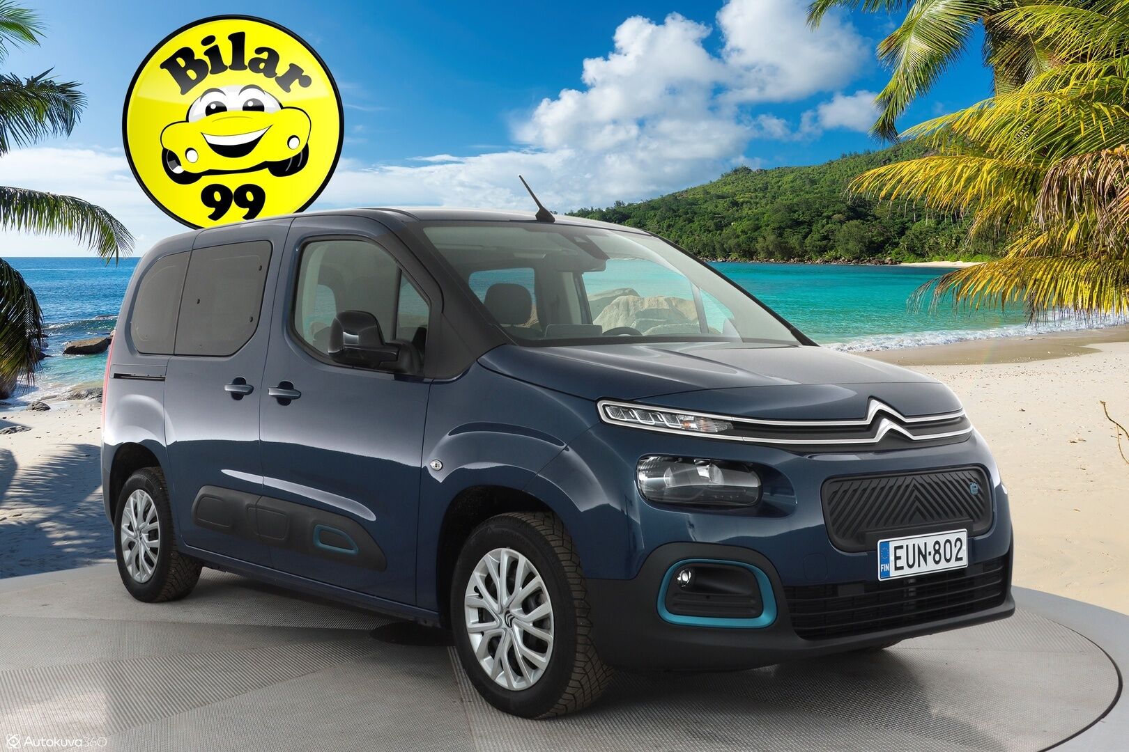Citroen e-Berlingo 2023 Full Electric 136 Feel 50 kWh M Automaatti - Ajamaton / ALV / CCS-lataus / Vakkari / P-kamera / Takuu / Apple&Android / Kaistavahti / 2x renkaat / Aut. Ilmastointi / Navi