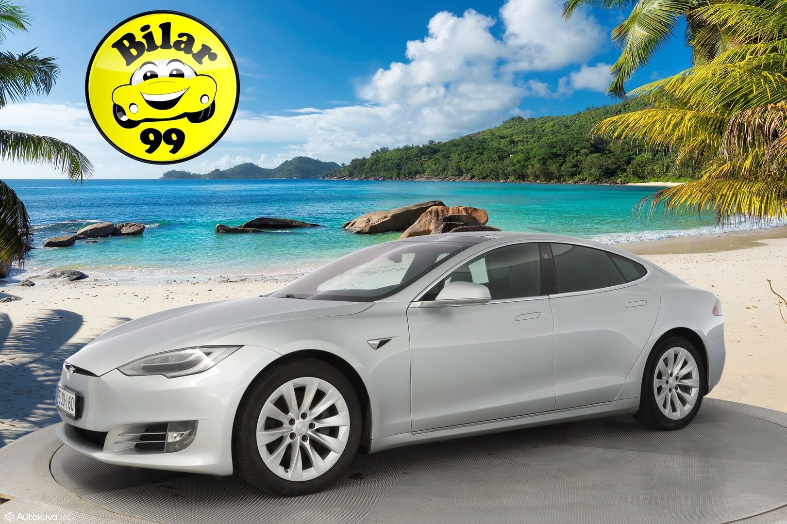Tesla Model S 2017 90D AWD *Ilmastoidut nahat / Ilma-alusta / Lasikatto / Sentry / Paranneltu Autopilot* - Huippusiisti / Kahdet Teslan vanteet / Puhdas CarVertical / Säädettävä Ilma-alusta