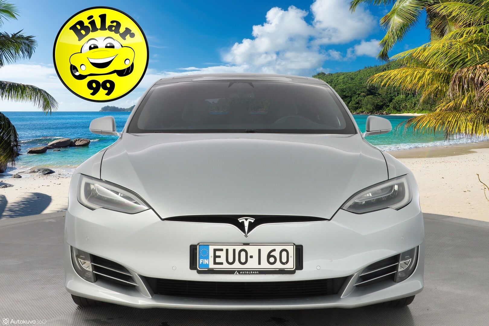 Tesla Model S 2017 90D AWD *Ilmastoidut nahat / Ilma-alusta / Lasikatto / Sentry / Paranneltu Autopilot* - Huippusiisti / Kahdet Teslan vanteet / Puhdas CarVertical / Säädettävä Ilma-alusta