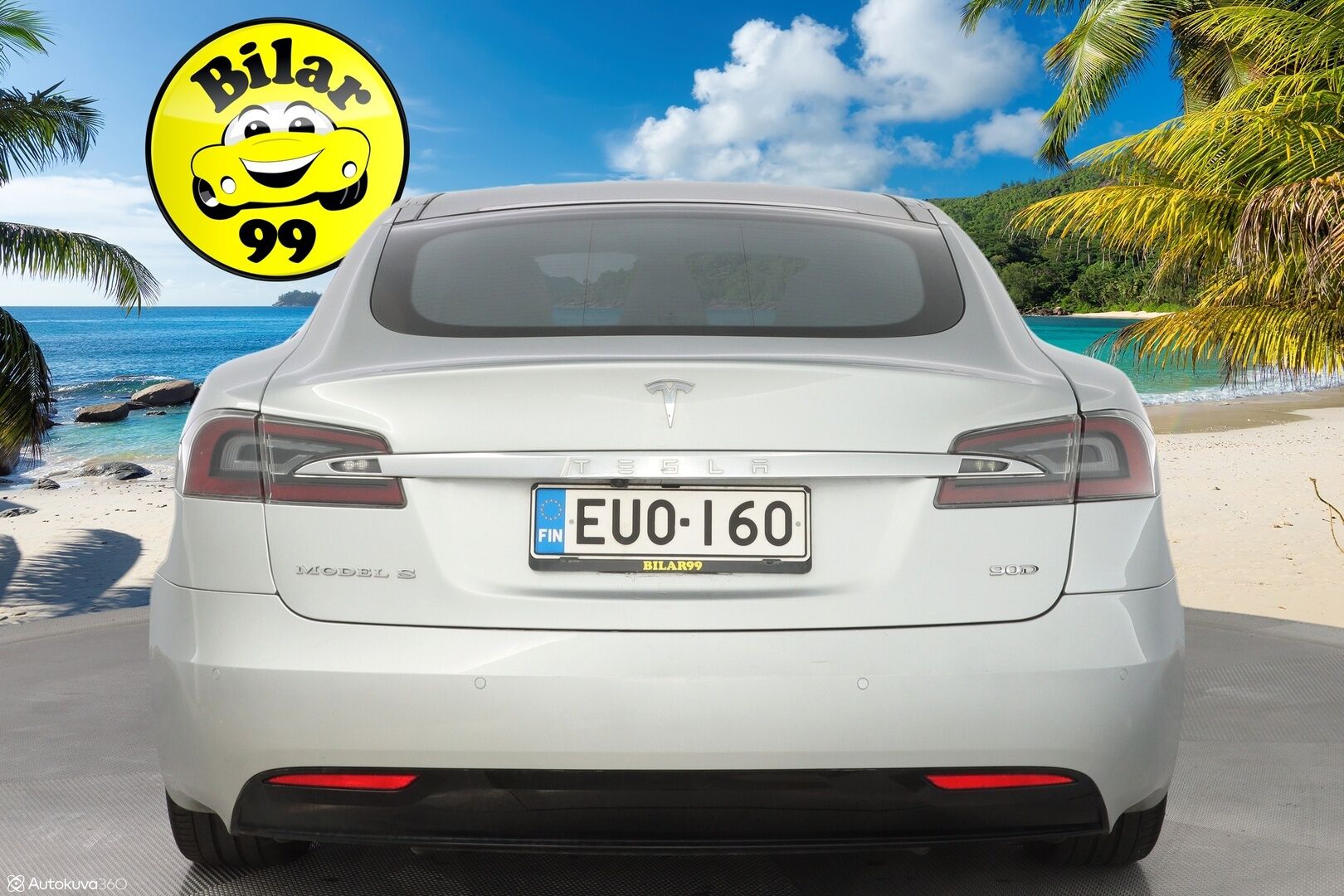 Tesla Model S 2017 90D AWD *Ilmastoidut nahat / Ilma-alusta / Lasikatto / Sentry / Paranneltu Autopilot* - Huippusiisti / Kahdet Teslan vanteet / Puhdas CarVertical / Säädettävä Ilma-alusta