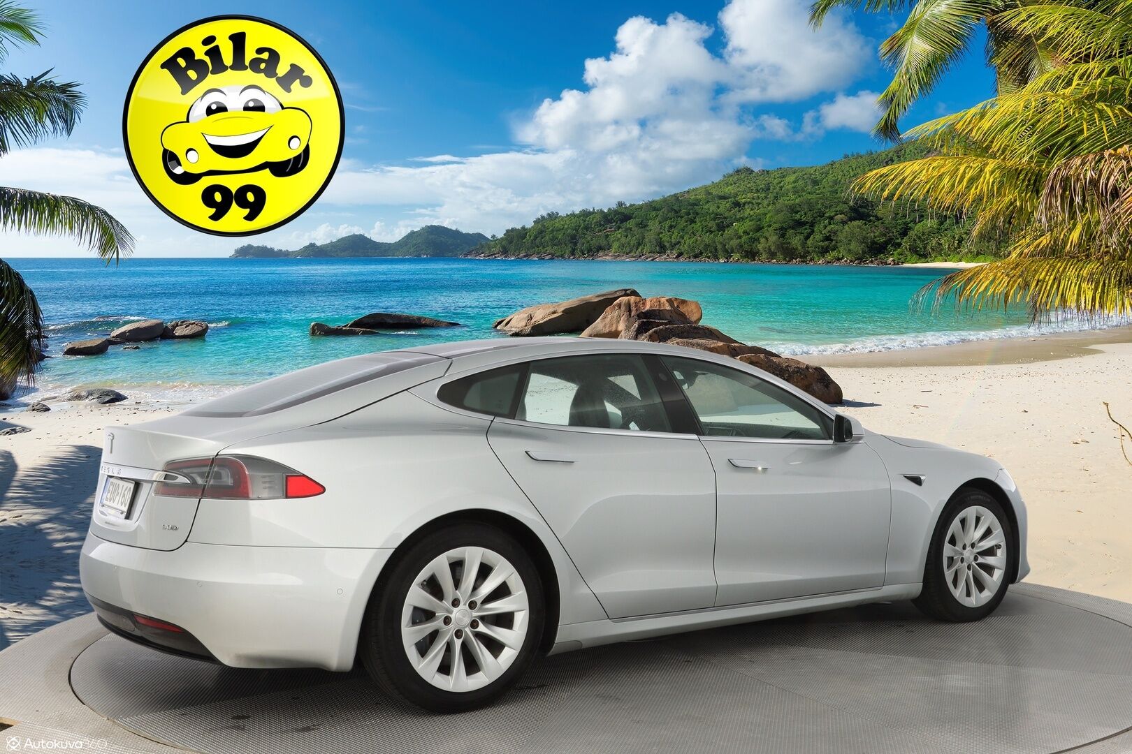 Tesla Model S 2017 90D AWD *Ilmastoidut nahat / Ilma-alusta / Lasikatto / Sentry / Paranneltu Autopilot* - Huippusiisti / Kahdet Teslan vanteet / Puhdas CarVertical / Säädettävä Ilma-alusta