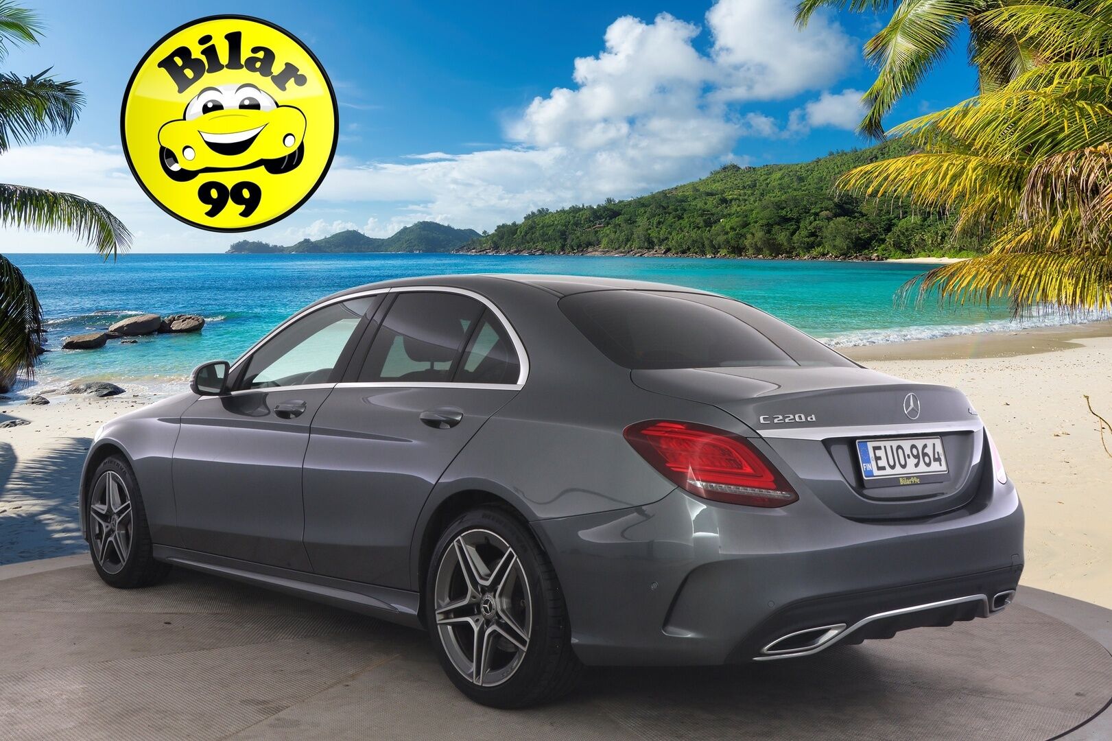 Mercedes-Benz C 2018 220 d 4Matic A Business AMG *Webasto / Panorama / Navi / P. Kamera / Digimittaristo* - 3,99 % KORKOTARJOUS TÄHÄN AUTOON 14.9. ASTI! - *2x renkaat alkuperäisillä vanteilla / Siisti yksilö!*