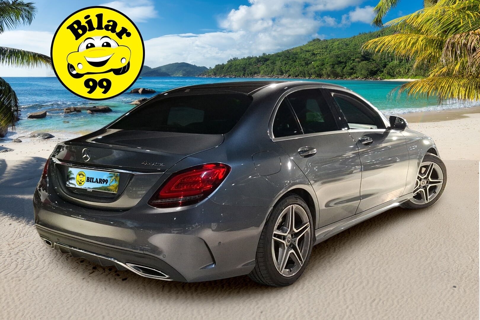 Mercedes-Benz C 2019 220 d 4Matic A Business AMG *Webasto / Panorama / Navi / P. Kamera / Digimittaristo* - 3,99 % KORKOTARJOUS TÄHÄN AUTOON 7.9. ASTI! - *2x renkaat alkuperäisillä vanteilla / Siisti yksilö!*
