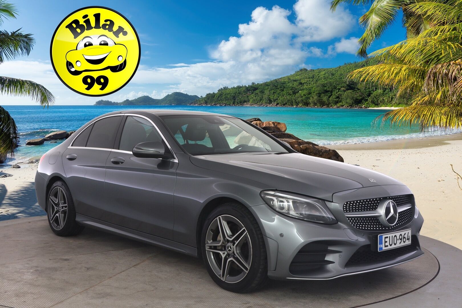 Mercedes-Benz C 2018 220 d 4Matic A Business AMG *Webasto / Panorama / Navi / P. Kamera / Digimittaristo* - 3,99 % KORKOTARJOUS TÄHÄN AUTOON 14.9. ASTI! - *2x renkaat alkuperäisillä vanteilla / Siisti yksilö!*