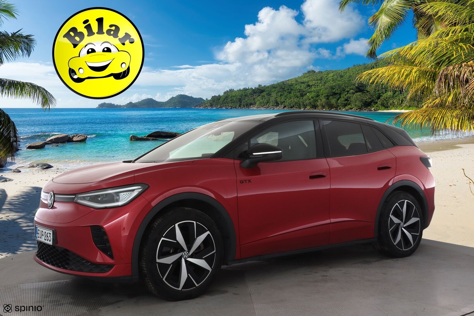 Volkswagen ID.4 2023 GTX Dual Motor AWD Business Max,  akku 77 kWh - | ACC | ILP | Koukku | Hierovat Muistipenkit | IQ-Light Matrix | Lasikatto | 360-Kamera | Puolinahat | HUD | Apple&Android | Suomi-auto | Kahdet Renkaat | Merkkihuollettu |