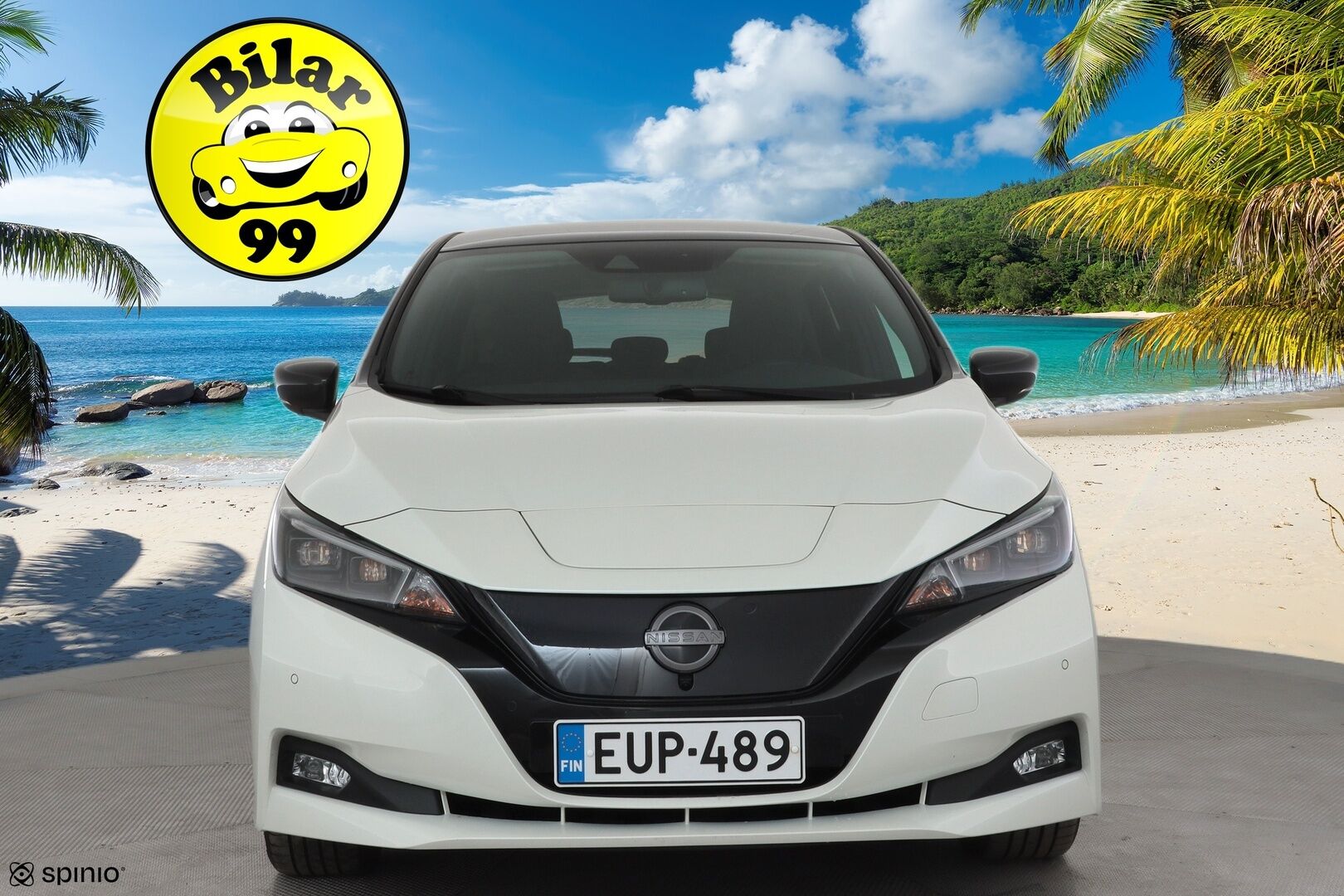 Nissan Leaf 2023 N-Connect 39 kWh LED FI * Lisälämmitin / ACC / 360 / LED / Kaistavahti / Navi / Keyless * - 1-om Suomi-auto / 2x Latauskaapelit / Akku Kuntotarkistettu / Merkkihuollot - HULLUT AVAJAISHULINAT KORKOTARJOUS 3,29 %