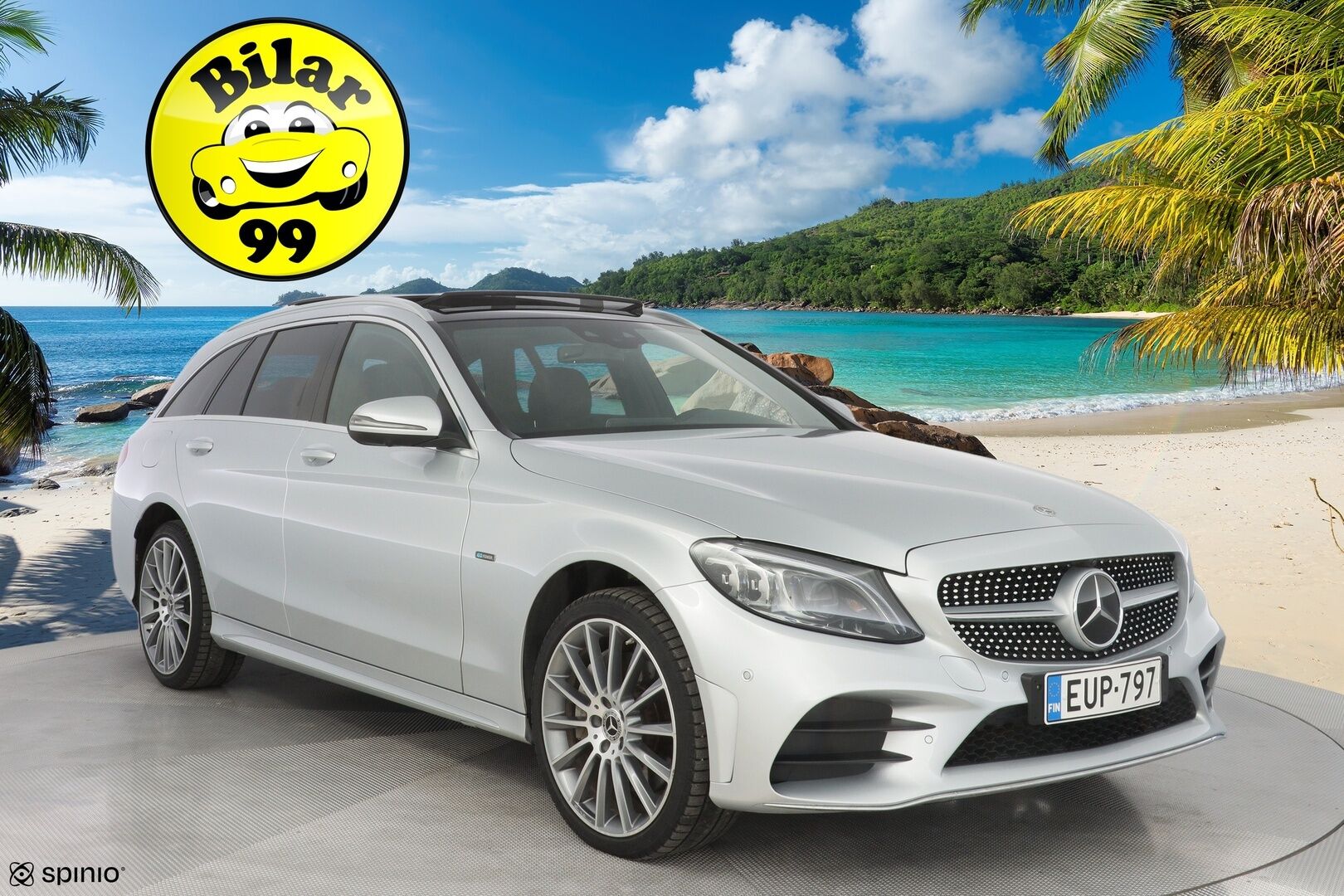 Mercedes-Benz C 2020 300 de T A Business AMG Edition EQ Power * DTR+Q / Panorama / Burmester / 360-Kamera / Multibeam / AirMatic / Keyless - AMG sisä- ja ulkopaketti / Puhdas Carvertical / SUPER VARUSTEET / Juuri huollettu&katsastettu