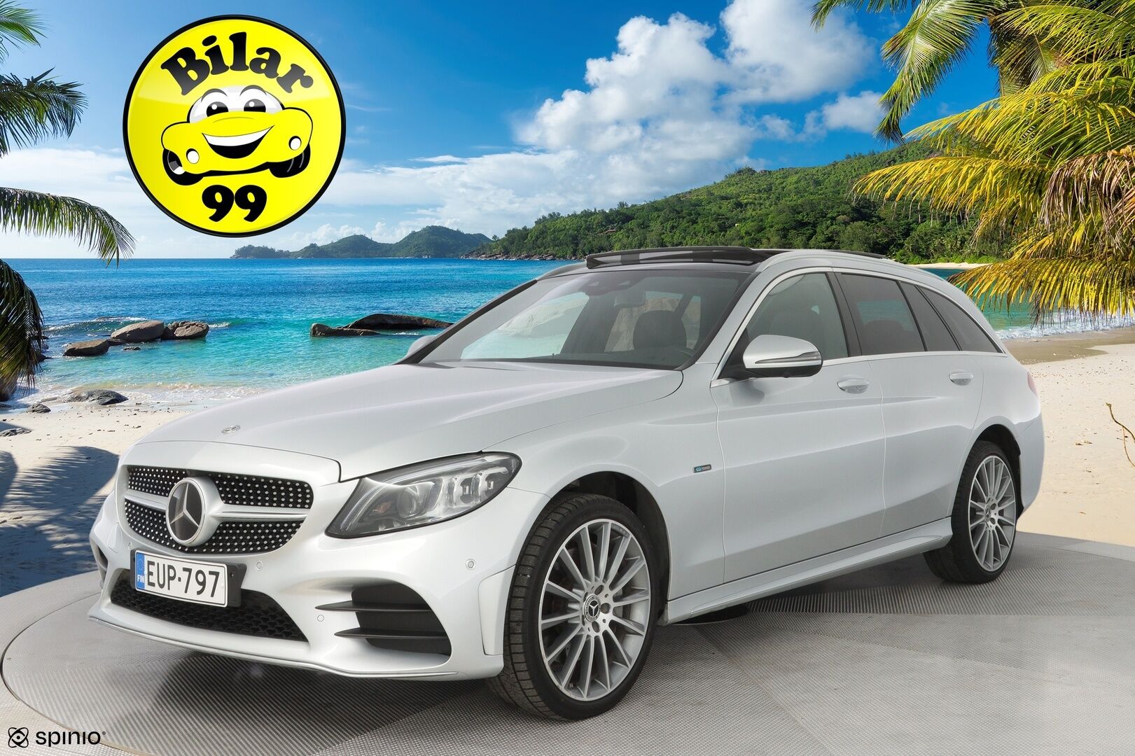 Mercedes-Benz C 2020 300 de T A Business AMG Edition EQ Power * DTR+Q / Panorama / Burmester / 360-Kamera / Multibeam / AirMatic / Keyless - AMG sisä- ja ulkopaketti / Puhdas Carvertical / SUPER VARUSTEET / Juuri huollettu&katsastettu