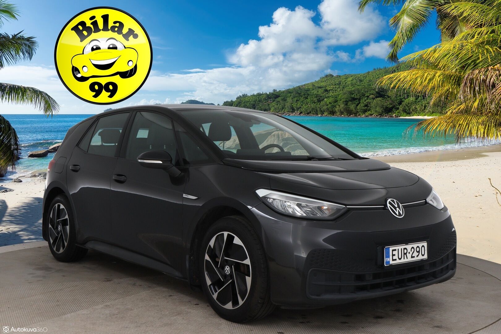 Volkswagen ID.3 2021 Pro Performance Life 150 kW, akku 58 kWh / Adapt. Vak. / Navi / Ambient / Langaton CarPlay & AndroidAuto / Musta sisäkatto / - 2x vanteet & renkaat / Lämpöpumppu / Merkkihuollettu / Siisti!