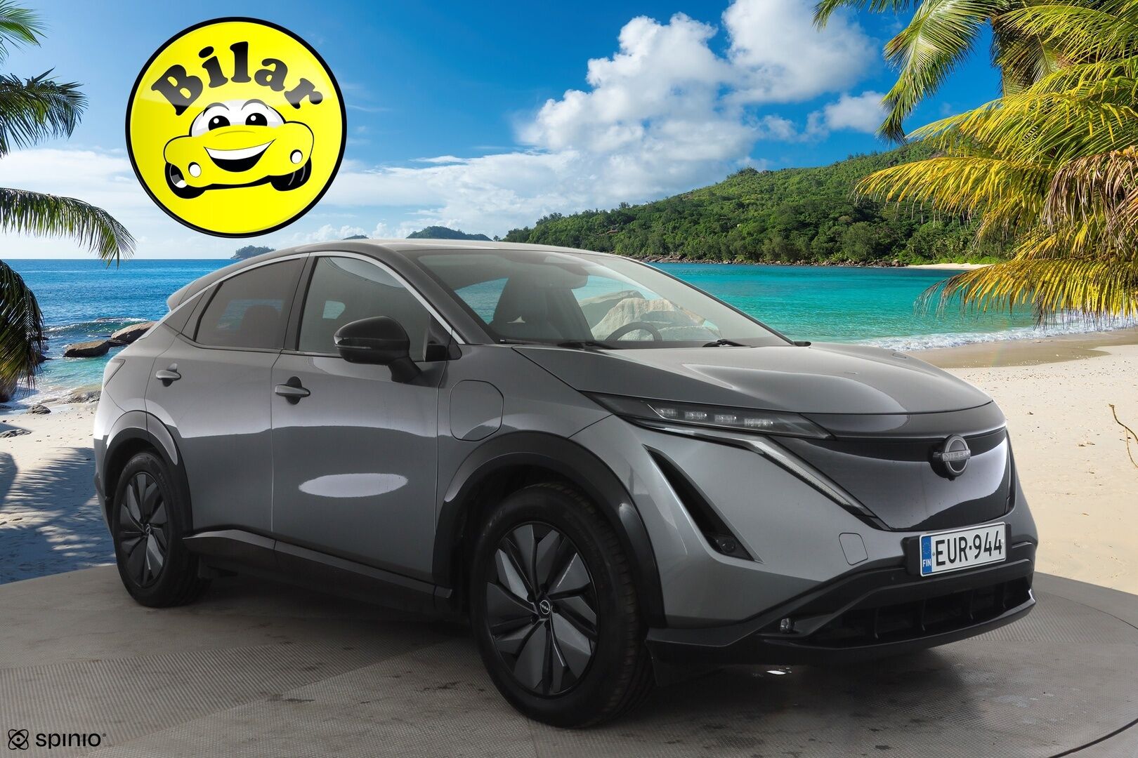Nissan Ariya 2023 63kWh Advance 2WD 22kw charger - | ACC | 360° | Koukku | ProPilot | Sähköpenkit | Puolinahat | Sähk. takaluukku | BSW | 2x renkaat aluin | 1-om suomiauto | Merkkihuollot | 
