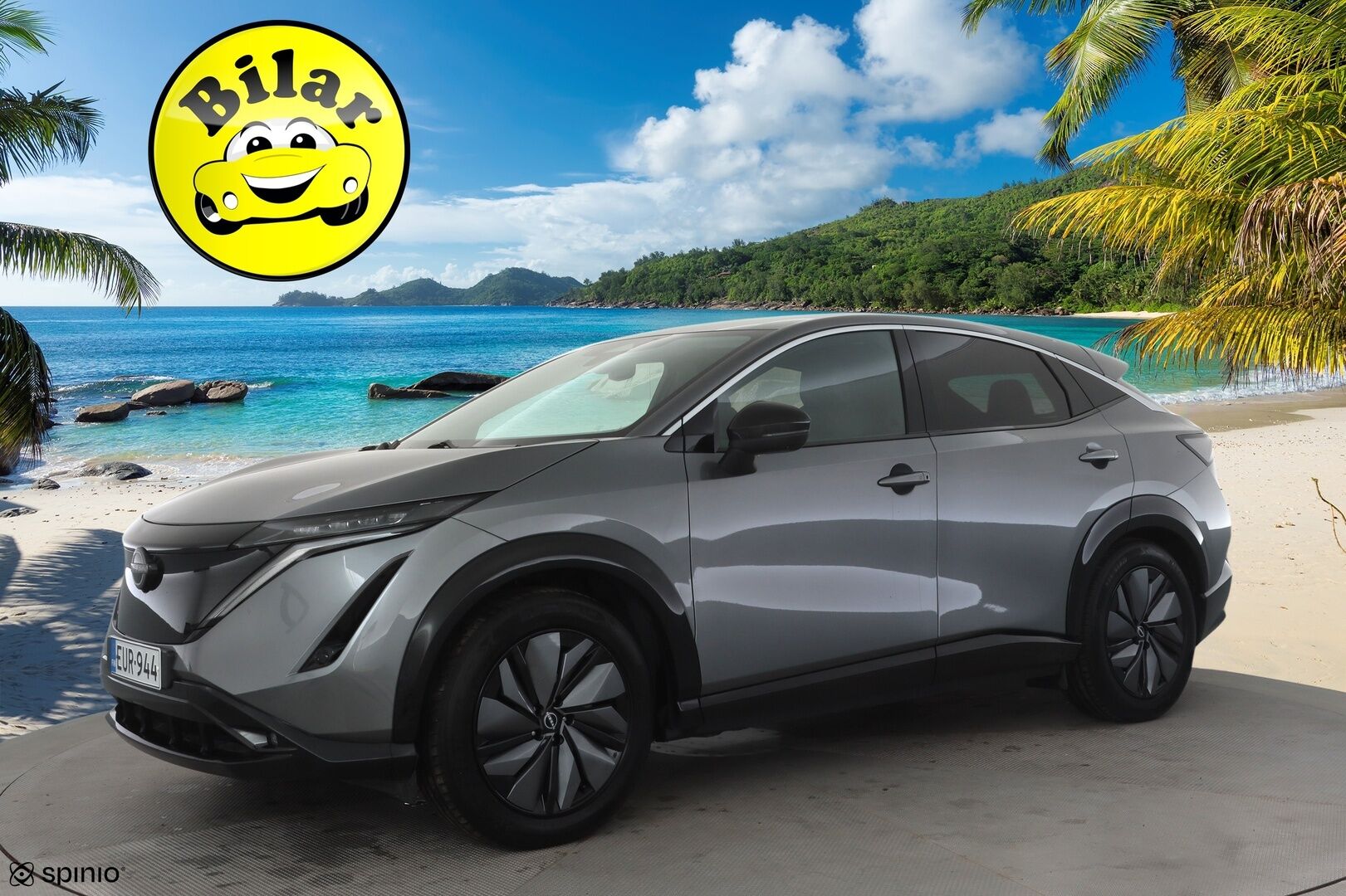Nissan Ariya 2023 63kWh Advance 2WD 22kw charger - | ACC | 360° | Koukku | ProPilot | Sähköpenkit | Puolinahat | Sähk. takaluukku | BSW | 2x renkaat aluin | 1-om suomiauto | Merkkihuollot | 