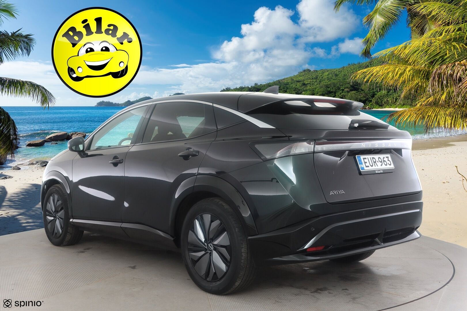 Nissan Ariya 2023 63kWh Advance 2WD - | ILP | ACC | 360 | LED | Keyless | Navi | Kaistavahti | Katveavustin | Ratinlämmitys | Sähköpenkit | Kahdet renkaat | Merkkihuollot | 1-om Suomi-auto |