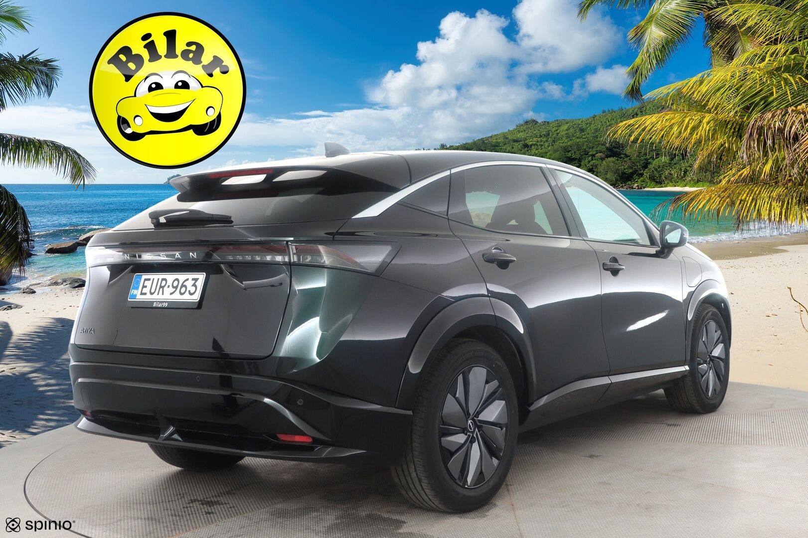 Nissan Ariya 2023 63kWh Advance 2WD - | ILP | ACC | 360 | LED | Keyless | Navi | Kaistavahti | Katveavustin | Ratinlämmitys | Sähköpenkit | Kahdet renkaat | Merkkihuollot | 1-om Suomi-auto |