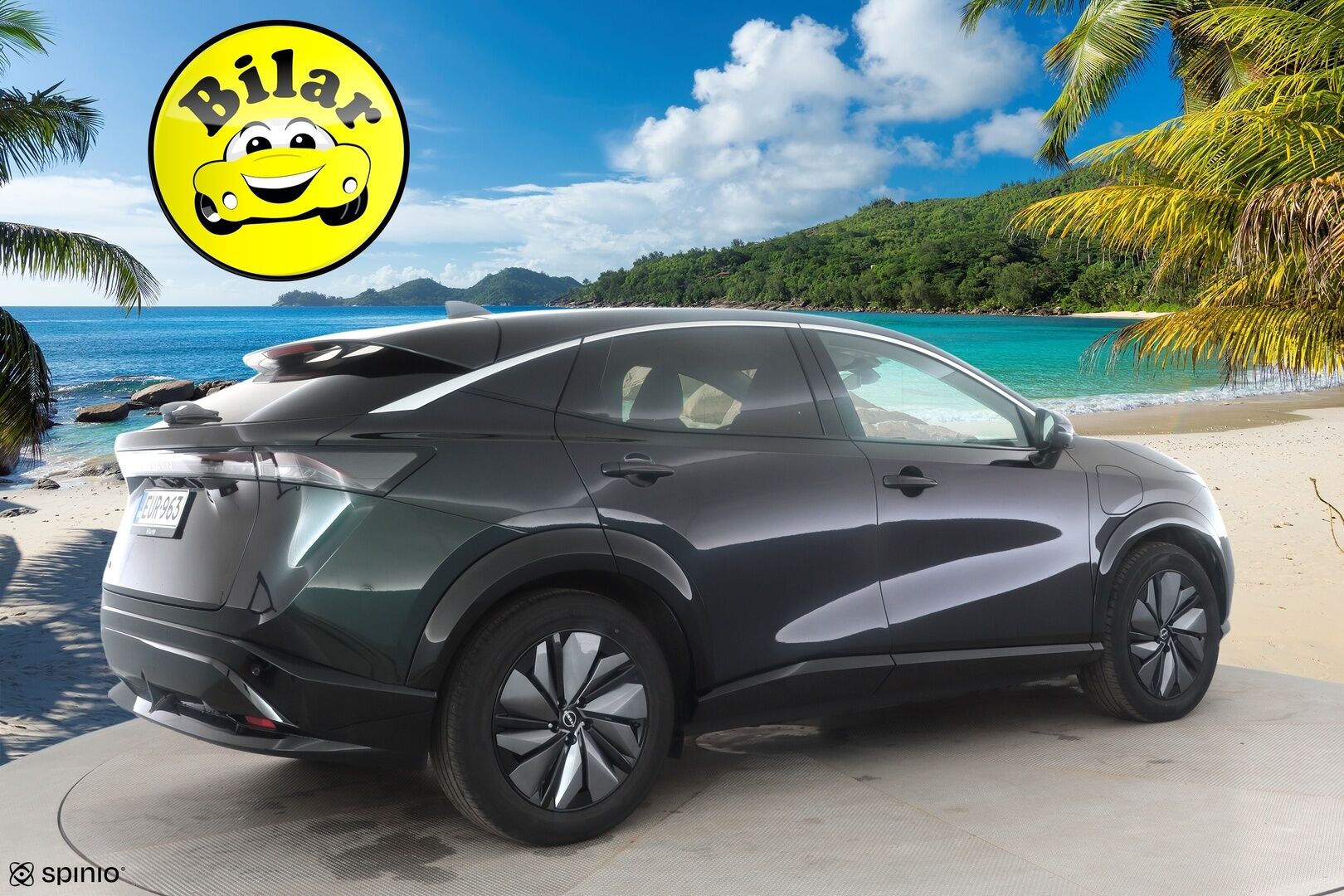 Nissan Ariya 2023 63kWh Advance 2WD - | ILP | ACC | 360 | LED | Keyless | Navi | Kaistavahti | Katveavustin | Ratinlämmitys | Sähköpenkit | Kahdet renkaat | Merkkihuollot | 1-om Suomi-auto |