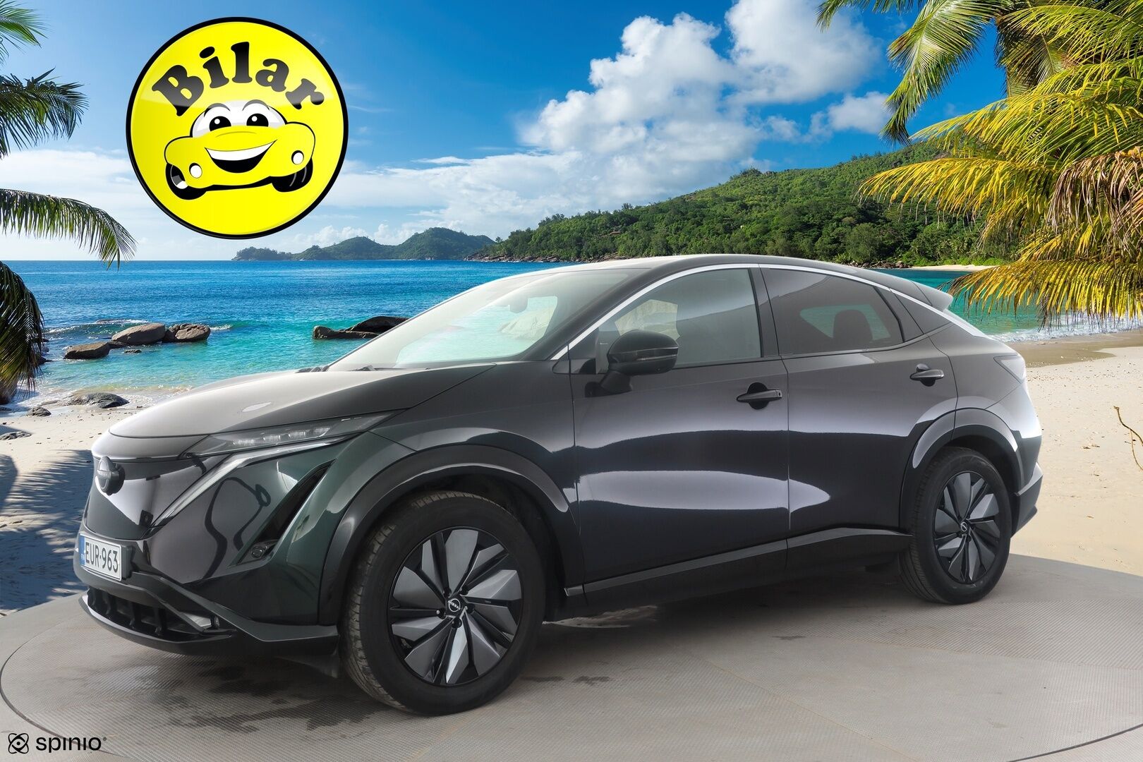Nissan Ariya 2023 63kWh Advance 2WD - | ILP | ACC | 360 | LED | Keyless | Navi | Kaistavahti | Katveavustin | Ratinlämmitys | Sähköpenkit | Kahdet renkaat | Merkkihuollot | 1-om Suomi-auto |