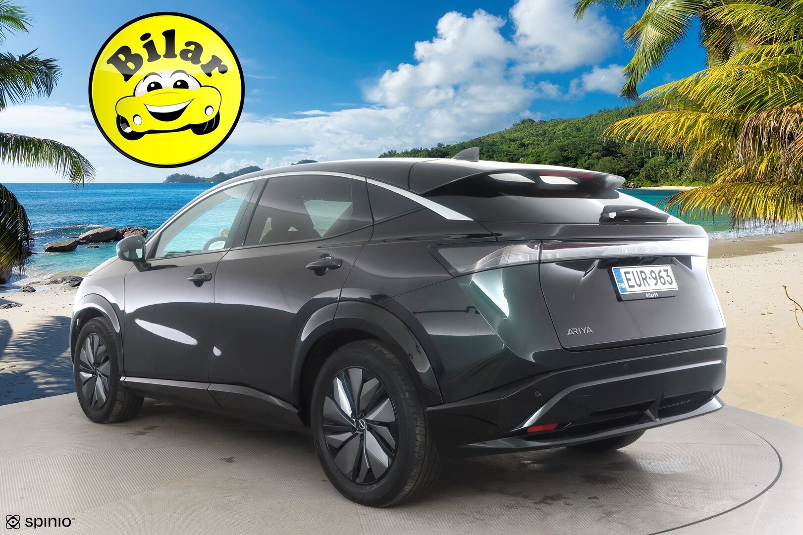 Nissan Ariya 2023 63kWh Advance 2WD - | ILP | ACC | 360 | LED | Keyless | Navi | Kaistavahti | Katveavustin | Ratinlämmitys | Sähköpenkit | Kahdet renkaat | Merkkihuollot | 1-om Suomi-auto |