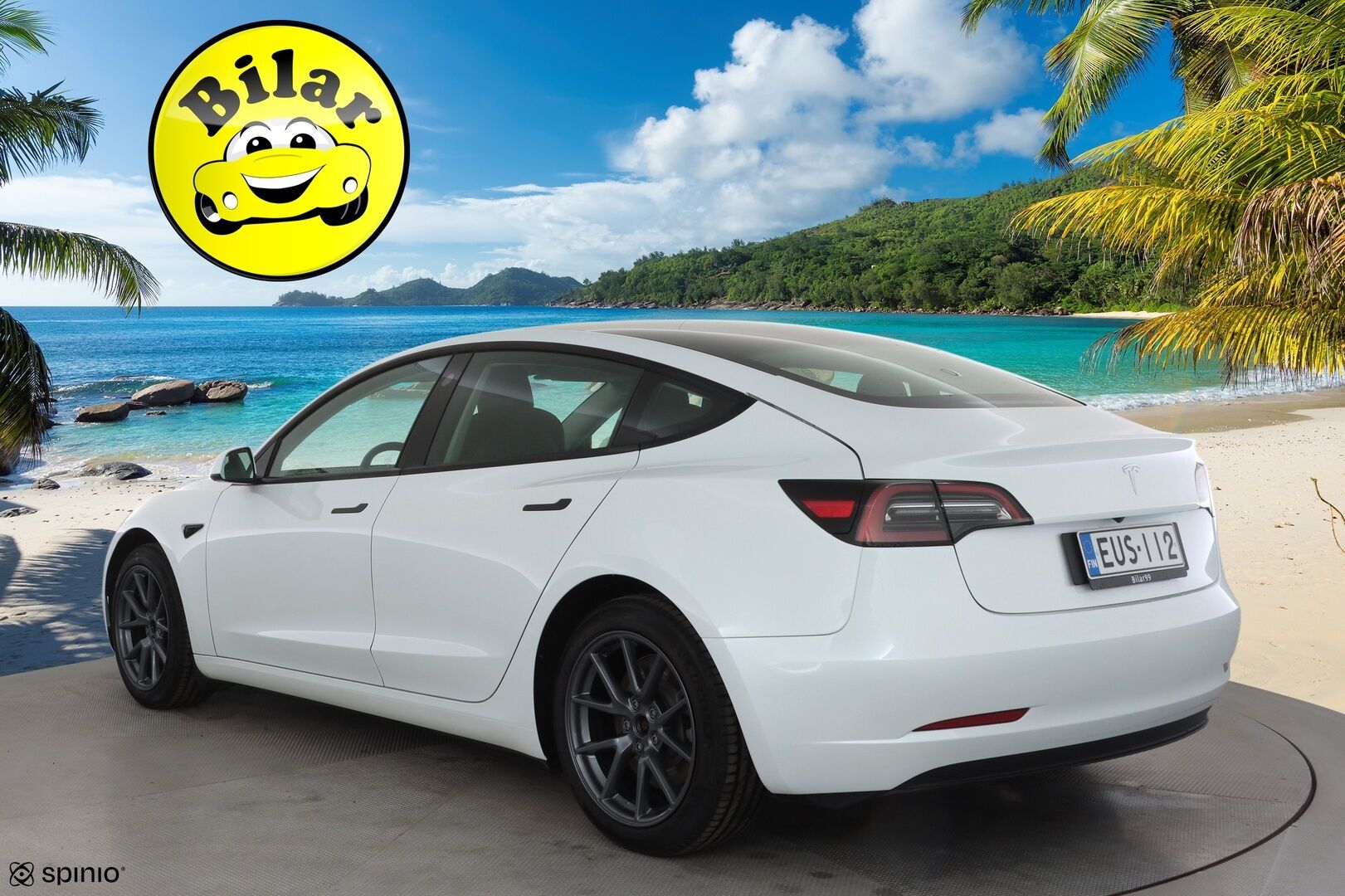 Tesla Model 3 2023 Long-Range RWD - | ILP | Lasikatto | ACC | Matrix-LED | P.Kamera | Muistipenkki |  Premium Speakers | Navi | Kaistavahti | Keyless | 1-om Suomi-auto | 2x Latauskaapelit | Kahdet renkaat |