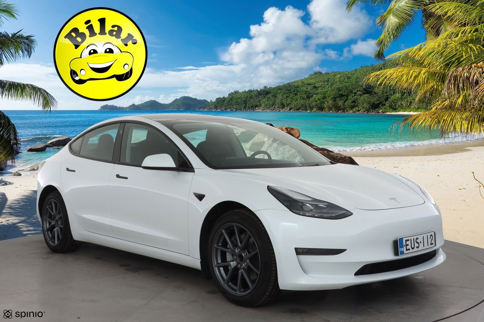 Tesla Model 3 2023 Long-Range RWD - | ILP | Lasikatto | ACC | Matrix-LED | P.Kamera | Muistipenkki |  Premium Speakers | Navi | Kaistavahti | Keyless | 1-om Suomi-auto | 2x Latauskaapelit | Kahdet renkaat |