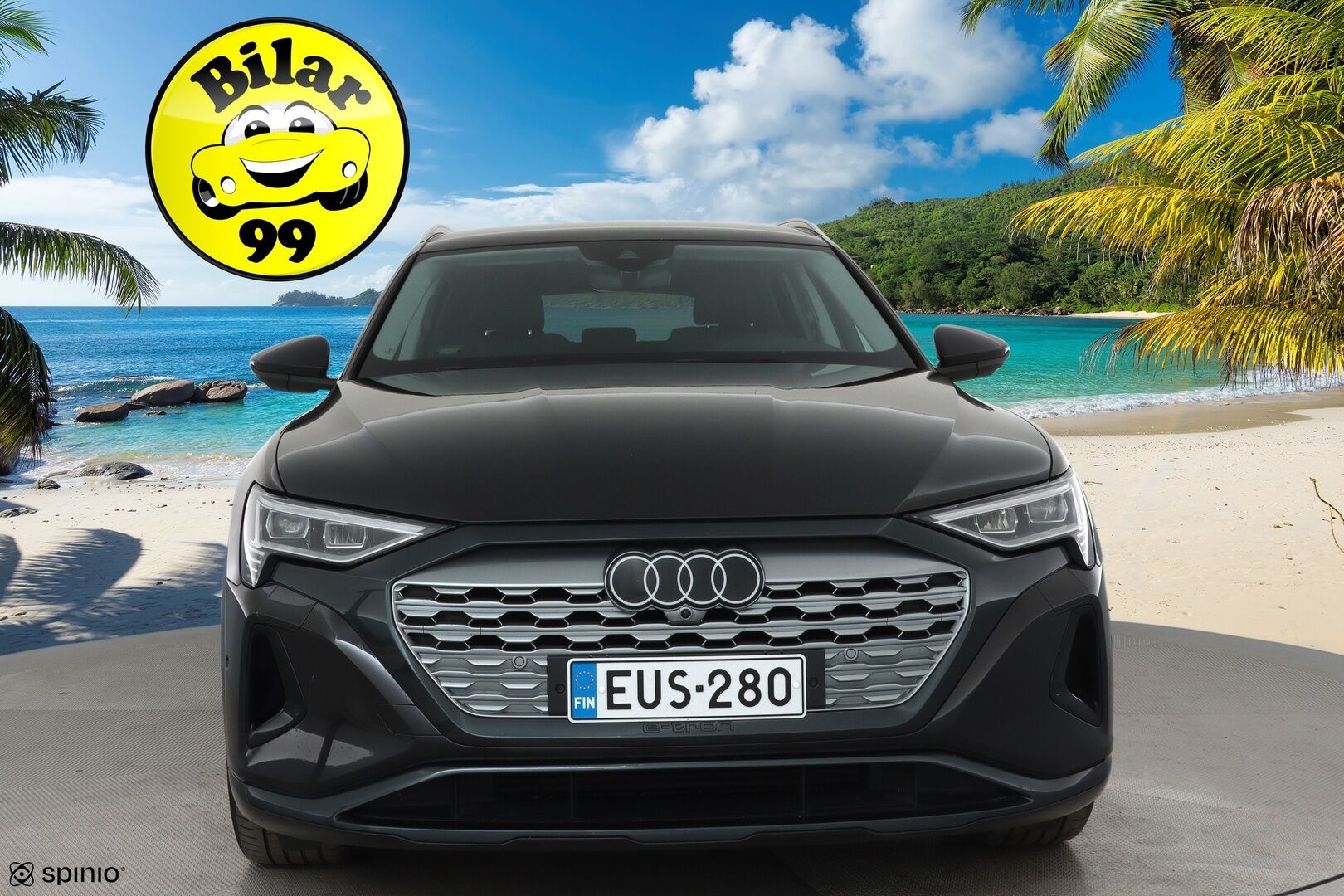 Audi Q8 e-tron 2023 55 e-tron quattro **360° / Adapt.Vakkari / Bang&Olufsen / Matrix-LED / Sporttipenkki Muistilla / Koukku / Navi** - 2,99 % KORKOTARJOUS TÄHÄN AUTOON - Akku kuntotarkastettu / Suomi-auto / Kahdet Renkaat 