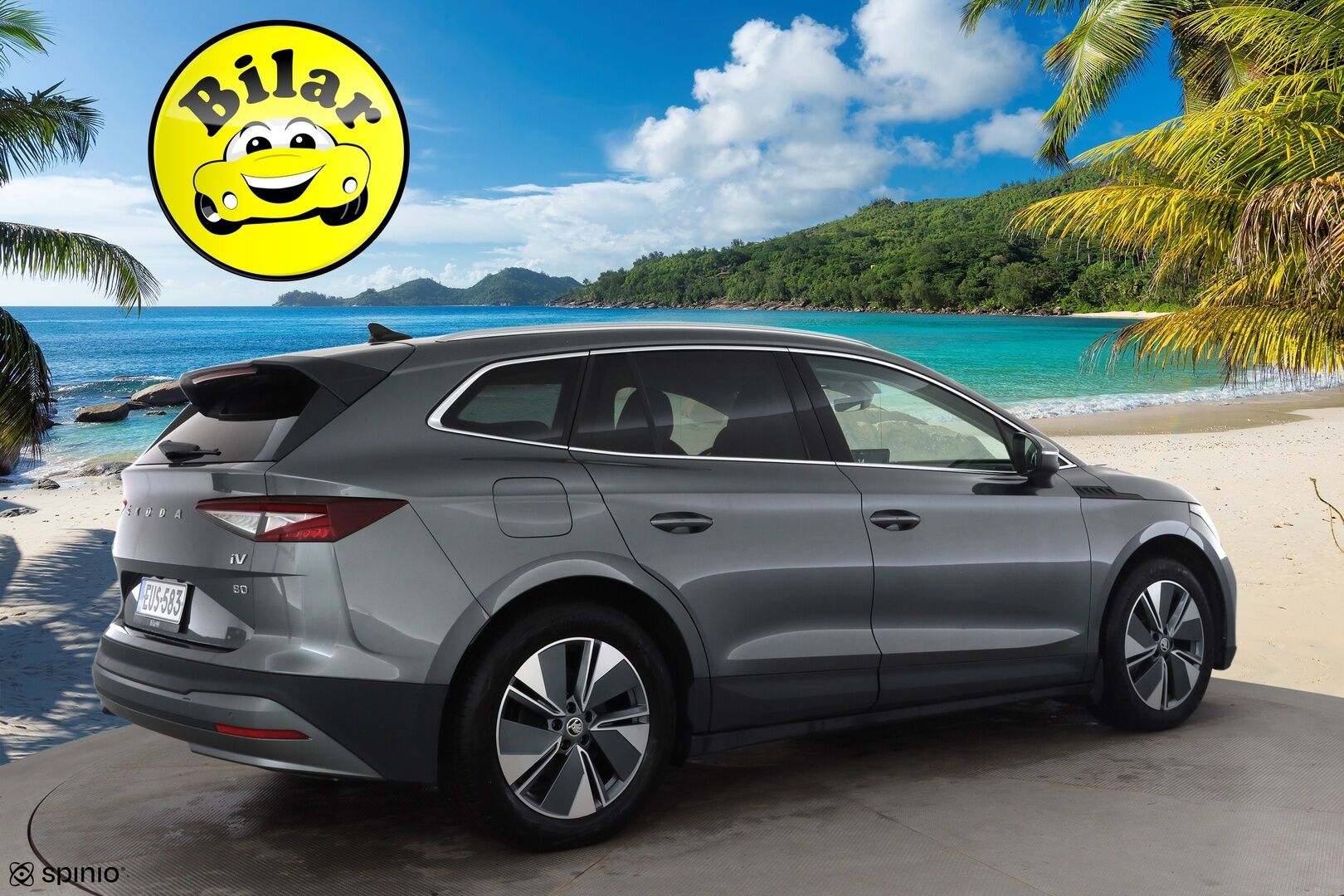 Skoda Enyaq 2023 80 iV - | ACC | ILP | Koukku | LED | Puolinahat | Ratinlämmitys | P.Kamera | Digimittaristo | Keyless | Apple&Android | 1.Om Suomi-auto | Kahdet Renkaat | Merkkihuollettu |