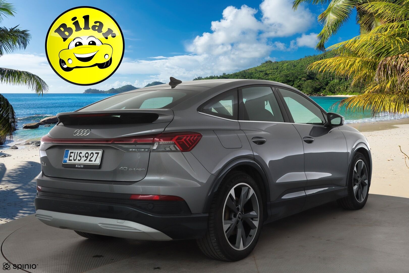 Audi Q4 e-tron 2023 40 e-tron Sportback Limited - | ACC | ILP | SONOS | Sporttipenkit | Ambient light | Keyless | Digimittaristo | P.kamera | Navi | 1-om suomiauto | 2x renkaat aluin | 