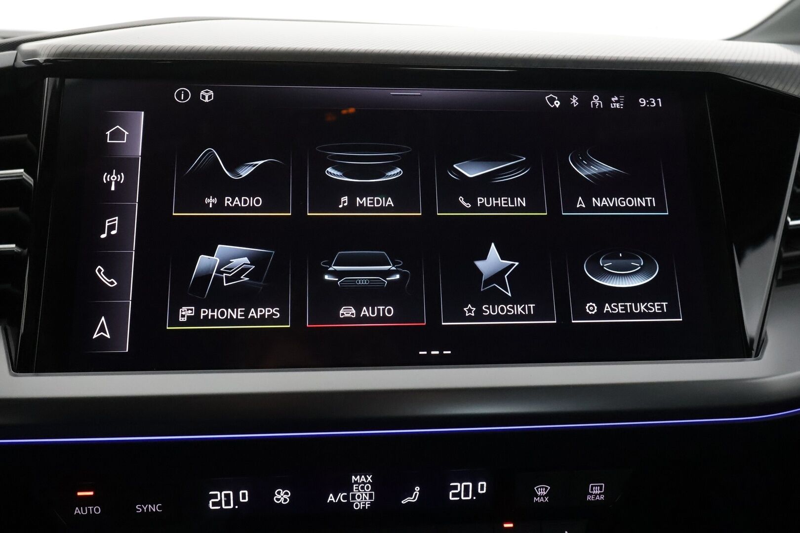 Audi Q4 e-tron 2023 40 e-tron Sportback Limited - | ACC | ILP | SONOS | Sporttipenkit | Ambient light | Keyless | Digimittaristo | P.kamera | Navi | 1-om suomiauto | 2x renkaat aluin | 