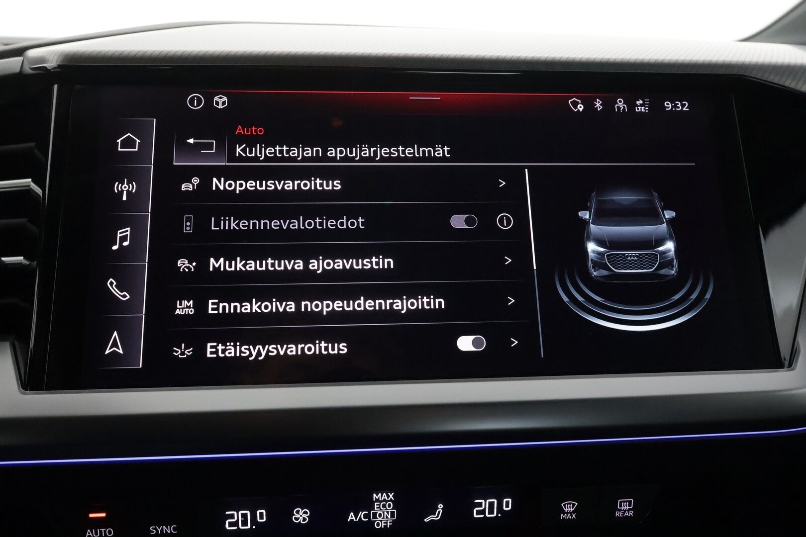 Audi Q4 e-tron 2023 40 e-tron Sportback Limited - | ACC | ILP | SONOS | Sporttipenkit | Ambient light | Keyless | Digimittaristo | P.kamera | Navi | 1-om suomiauto | 2x renkaat aluin | 