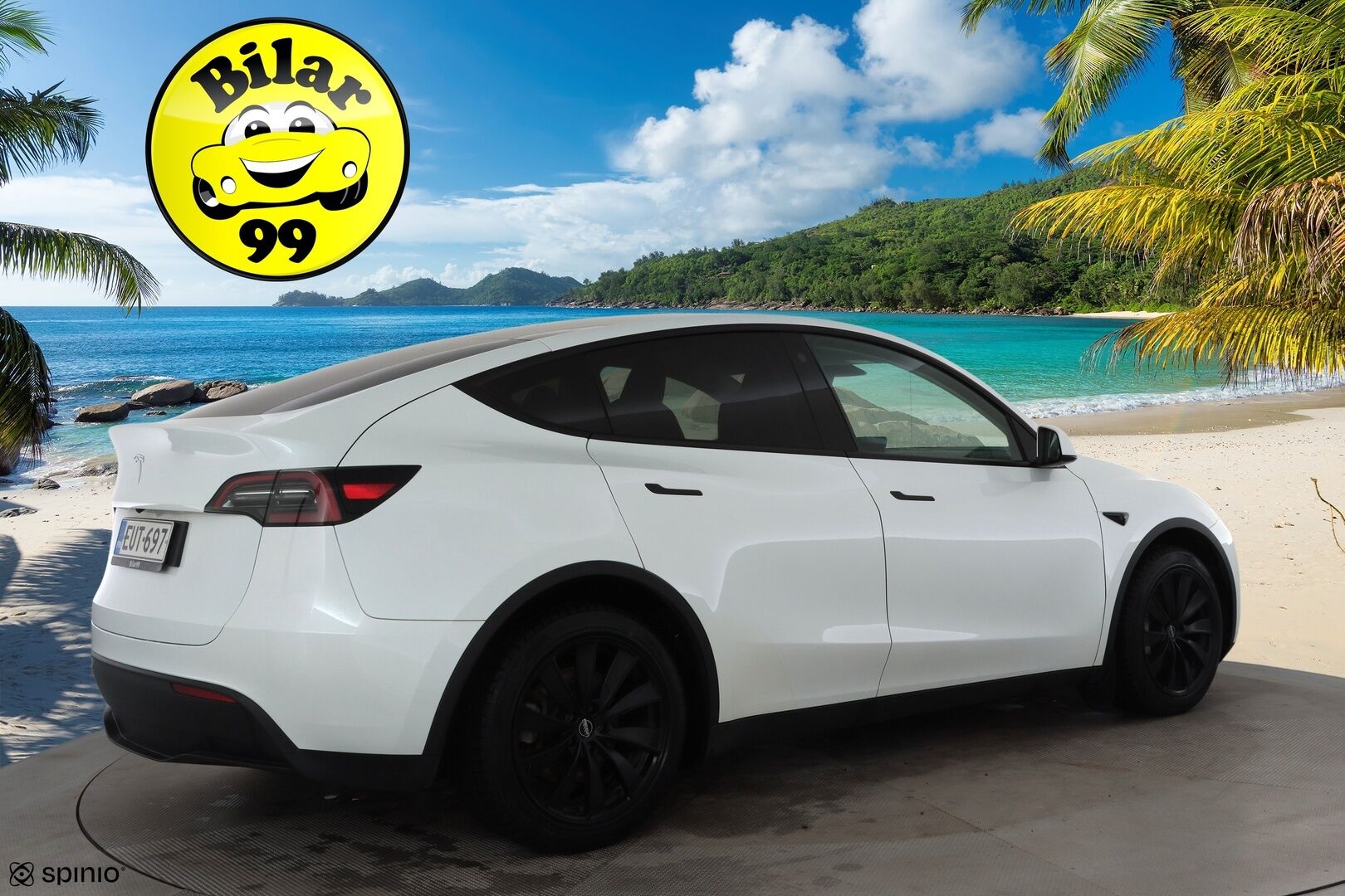 Tesla Model Y 2023 Long Range * Koukku / ILP / ACC / Lasikatto / Matrix-LED / P.Kamera / Muistipenkki / Premium Audio / Navi / Keyless * - Kahdet renkaat - HULLUT JOULUT KORKOTARJOUS 2,49% 