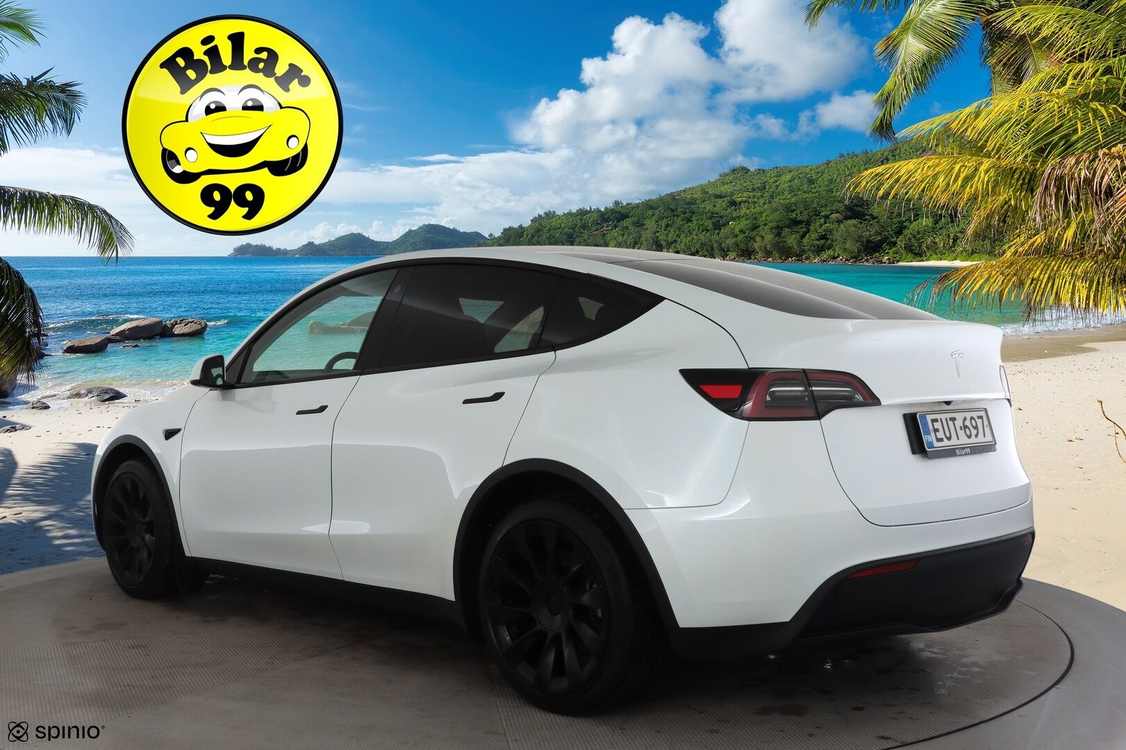 Tesla Model Y 2023 Long Range * Koukku / ILP / ACC / Lasikatto / Matrix-LED / P.Kamera / Muistipenkki / Premium Audio / Navi / Keyless * - Kahdet renkaat - HULLUT JOULUT KORKOTARJOUS 2,49% 