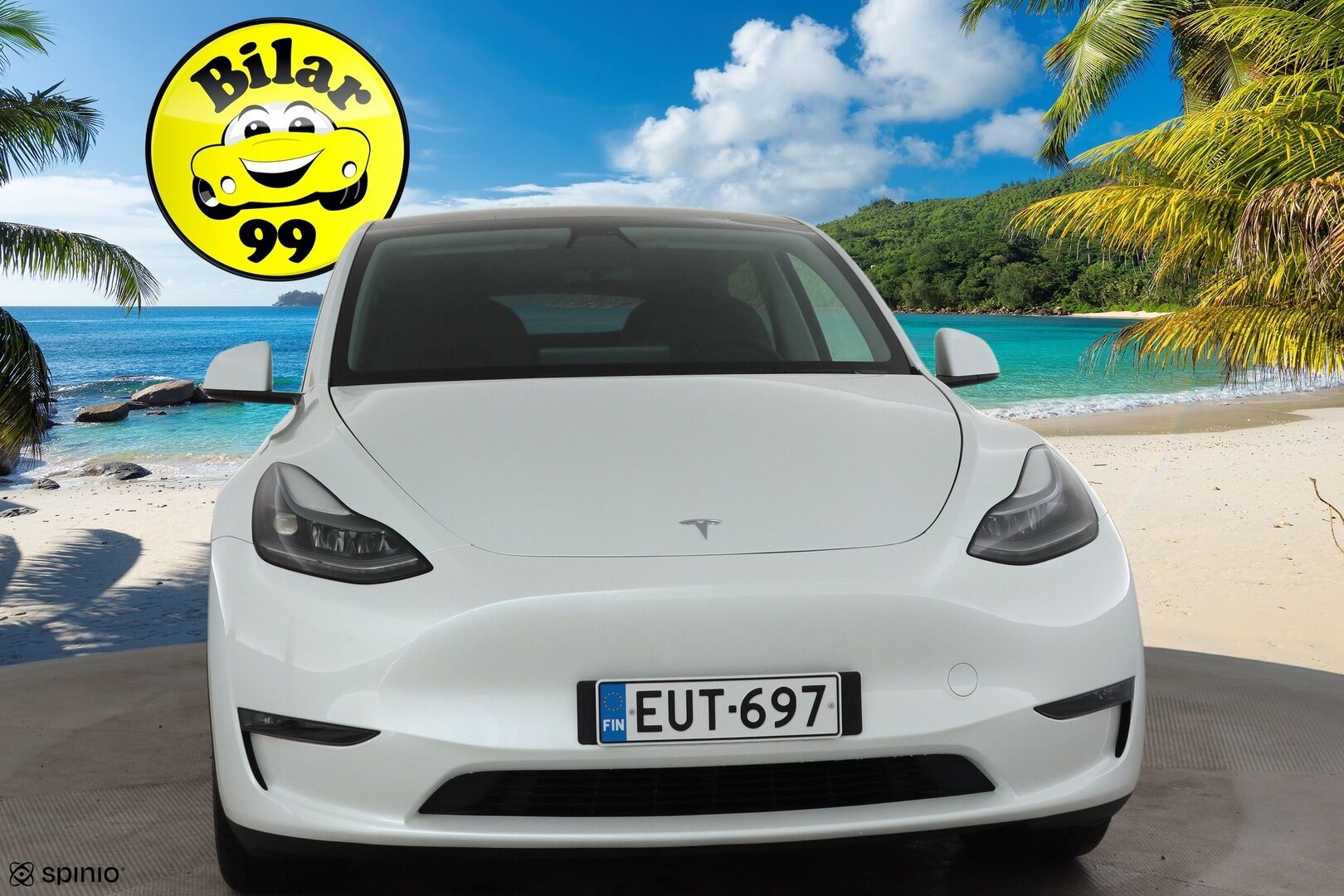 Tesla Model Y 2023 Long Range * Koukku / ILP / ACC / Lasikatto / Matrix-LED / P.Kamera / Muistipenkki / Premium Audio / Navi / Keyless * - Kahdet renkaat - HULLUT JOULUT KORKOTARJOUS 2,49% 