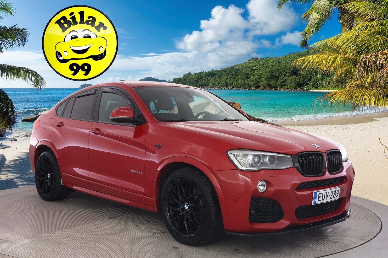 BMW X4 2015 M-Sport F26 xDrive35d A Business *Suomi-auto / Adaptiiviset ajovalot / Muistipenkki / Webasto / Prof.Navi / Puolinahkasisusta* - *Harvinainen Suomiauto / Todella kattavasti varusteltu / Hyvin pidetty&merkkihuollettu!*