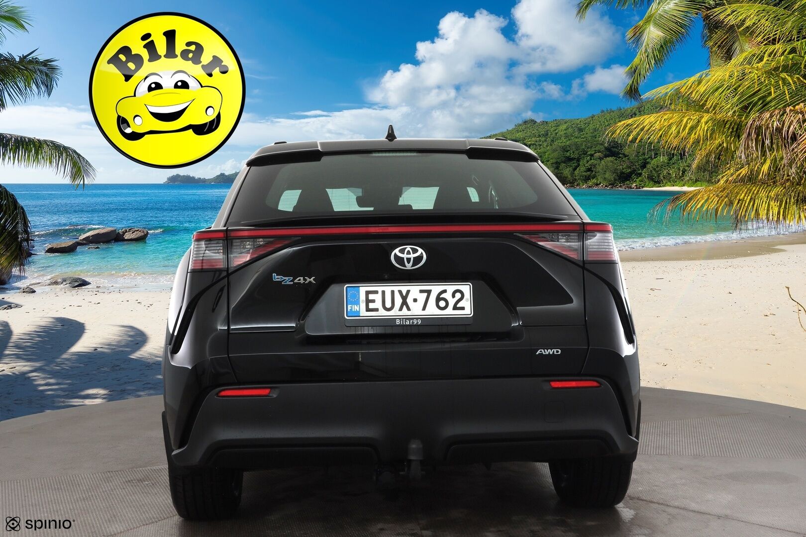 Toyota bZ4X 2023 Active AWD - | ACC | ILP | Koukku | 11kw AC-lataus | LED | P.kamera | Keyless | Lämm. ratti ja tuulilasi | Sähk. takaluukku | 1-om suomiauto | Merkkihuollot |